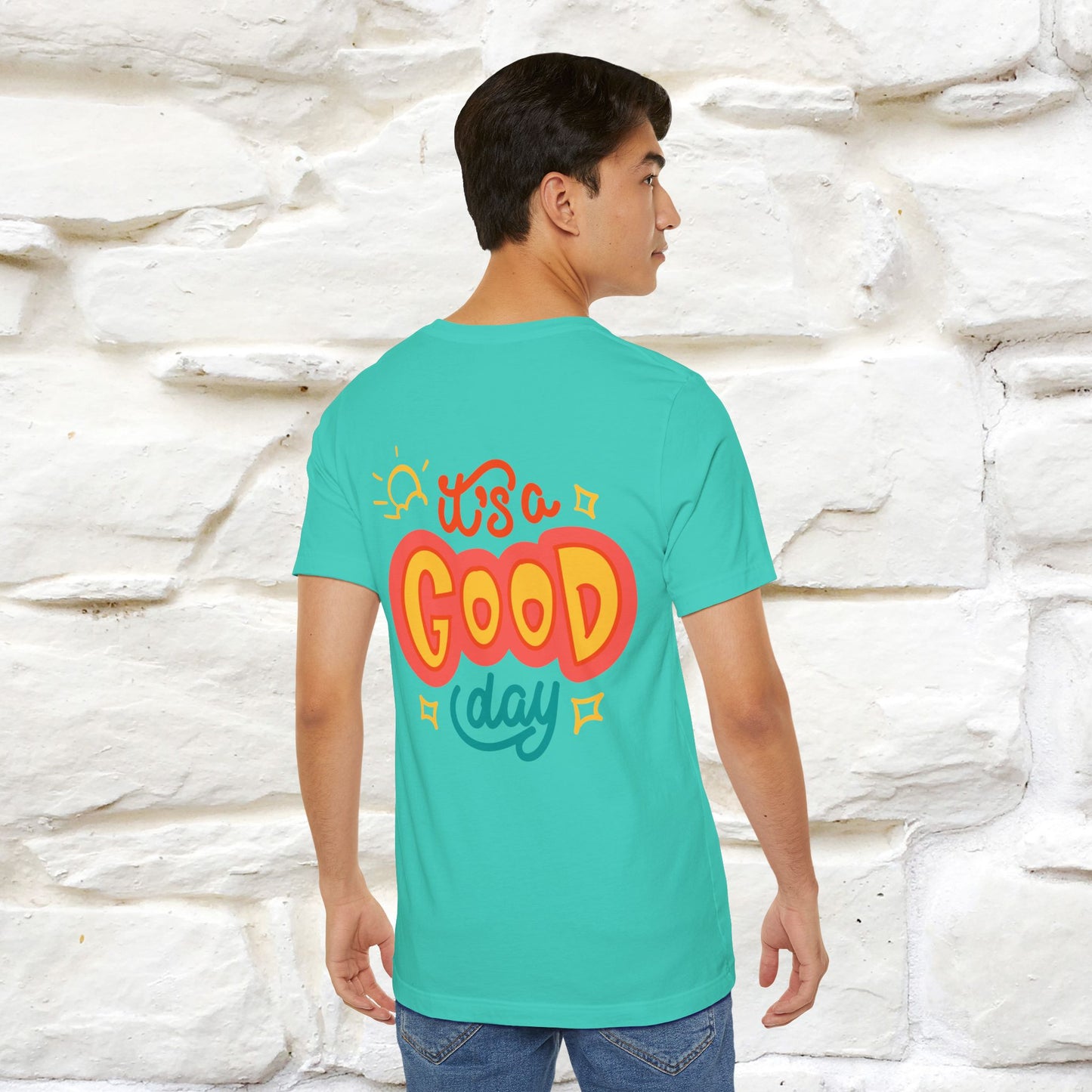 ""It's A Good Day" Cat T-Shirt| Front & Back Design | Nunu&Miao Studio