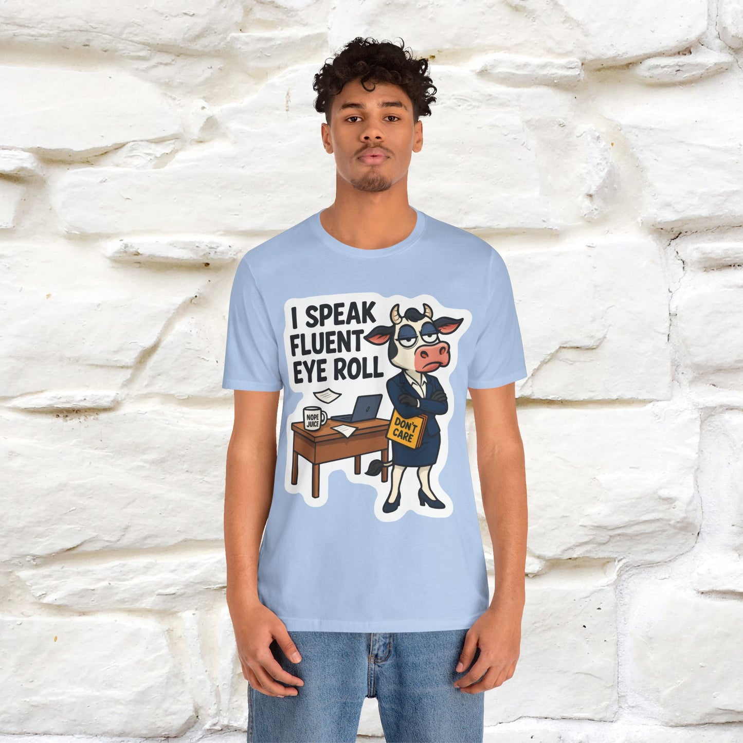 ''I Speak Fluent Eye Roll ''| Sarcastic Cat T-Shirt | Nunu&Miao Studio