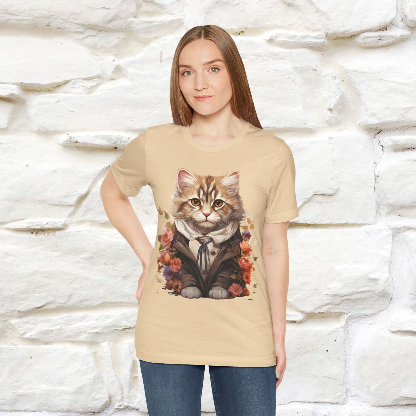 "Mr. Meow" Elegant Cat T-Shirt for Men & Women | 100% Cotton* - Nunu&Miao Studio