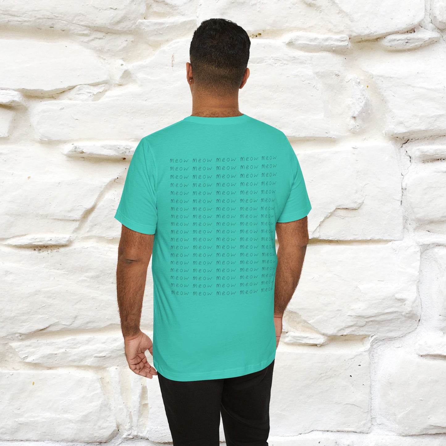 "Meow Meow Meow" Cat T-Shirt | Front & Back Design | Nunu&Miao Studio