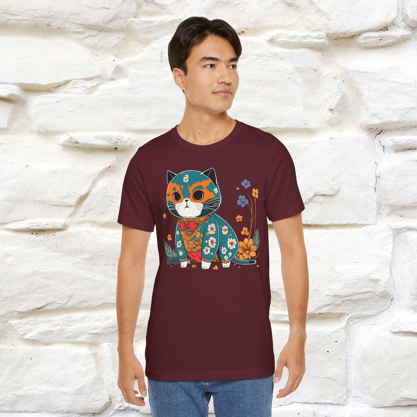 Zen Garden Cat: Japanese-Inspired T-Shirt for Men & Women | 100% Cotton* - Nunu&Miao Studio