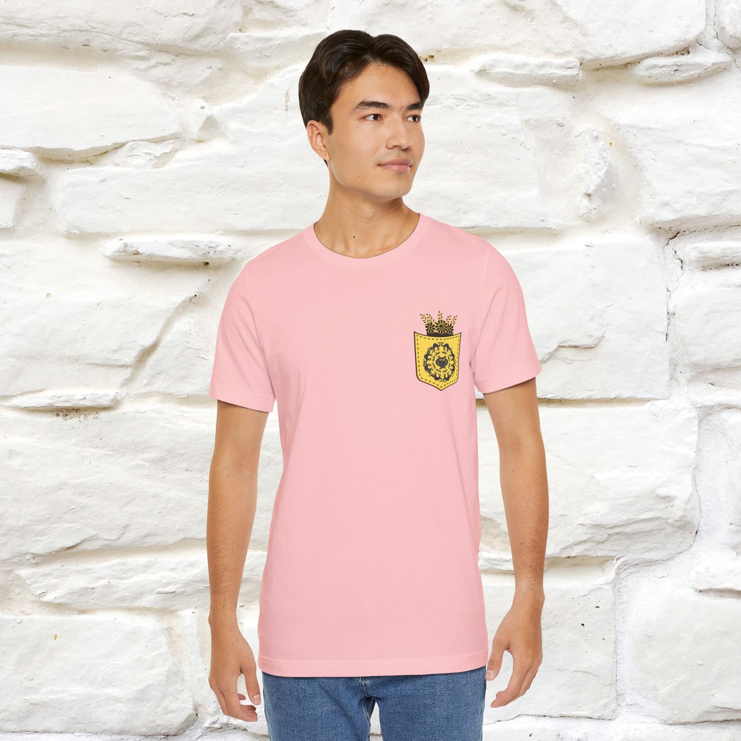 ''Black Cat Circle'' Cat T-Shirt Front and Back Design | Nunu&Miao Studio
