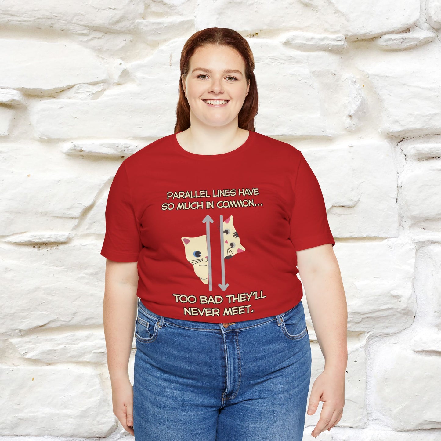 “Parallel lines have so much in common…''| Funny T-Shirt | Nunu&Miao Studio
