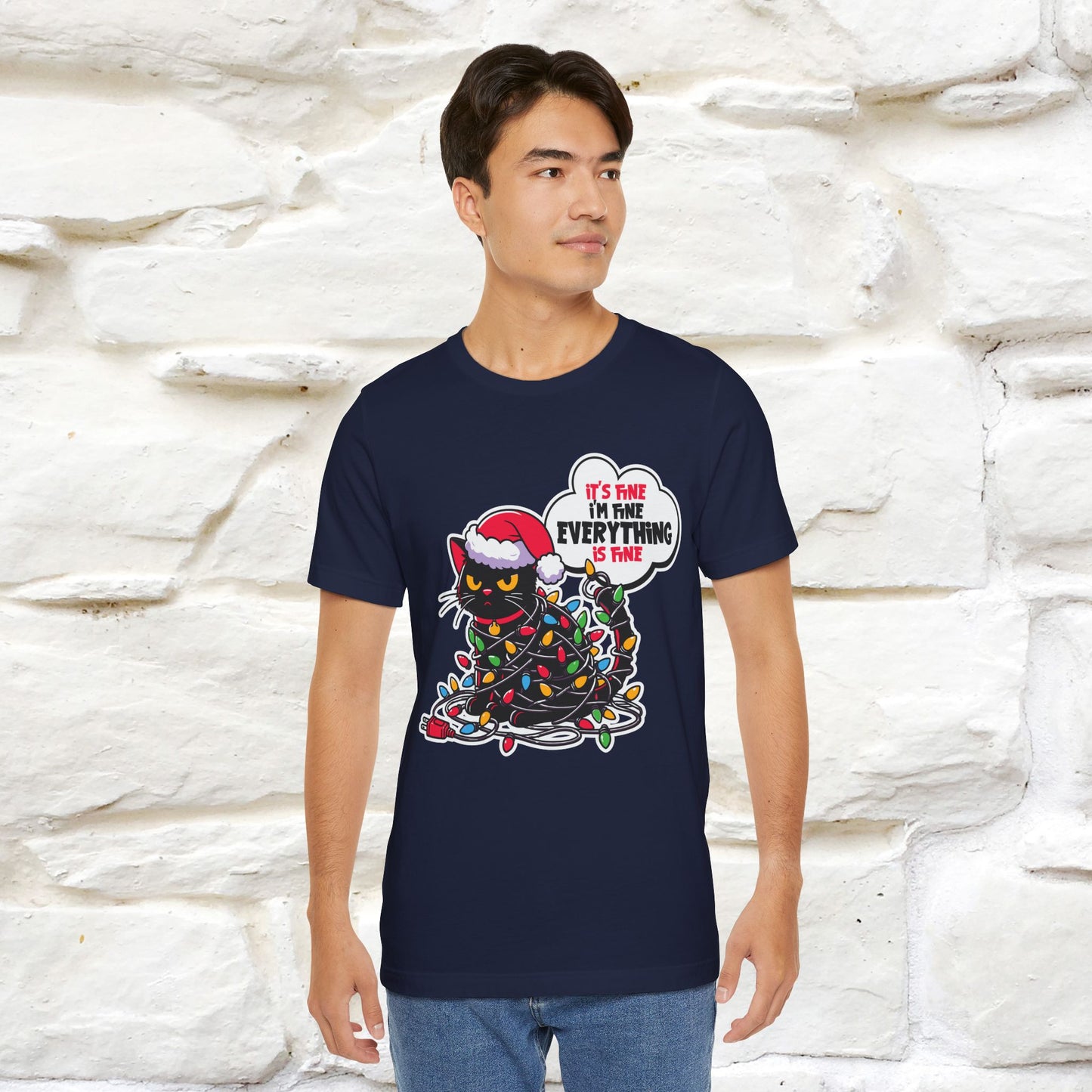 “Everything Is Fine..” | Cat T-Shirt | Nunu&Miao Studio