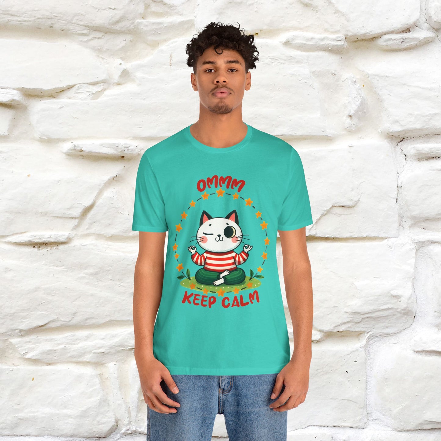''Ommm, Keep Calm'' Cat T-Shirt | Nunu&Miao Studio