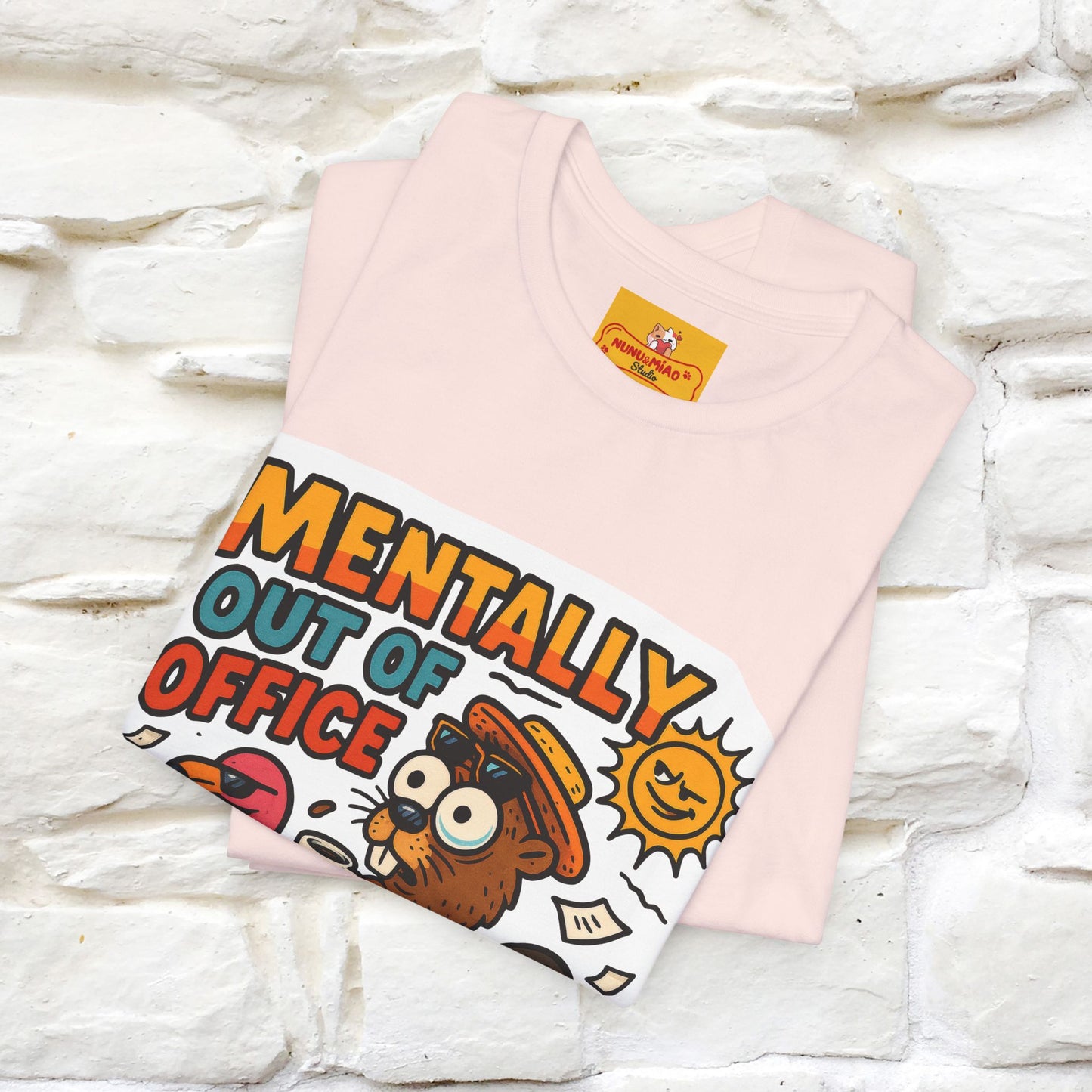 ''Mentally Out Of Office''| Sarcastic Cat T-Shirt | Nunu&Miao Studio