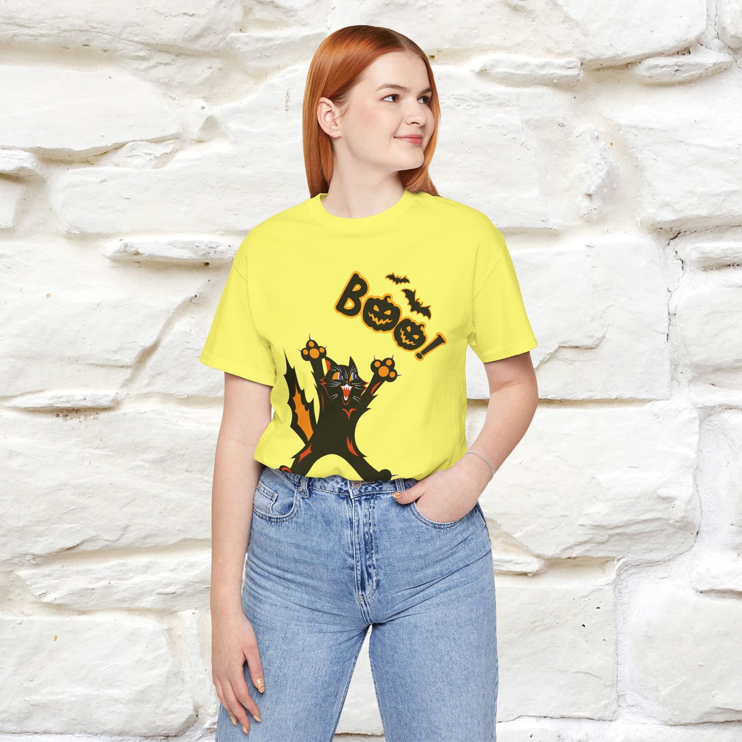 "Boo" Cat T-shirt |Nunu&Miao Studio - Nunu&Miao Studio