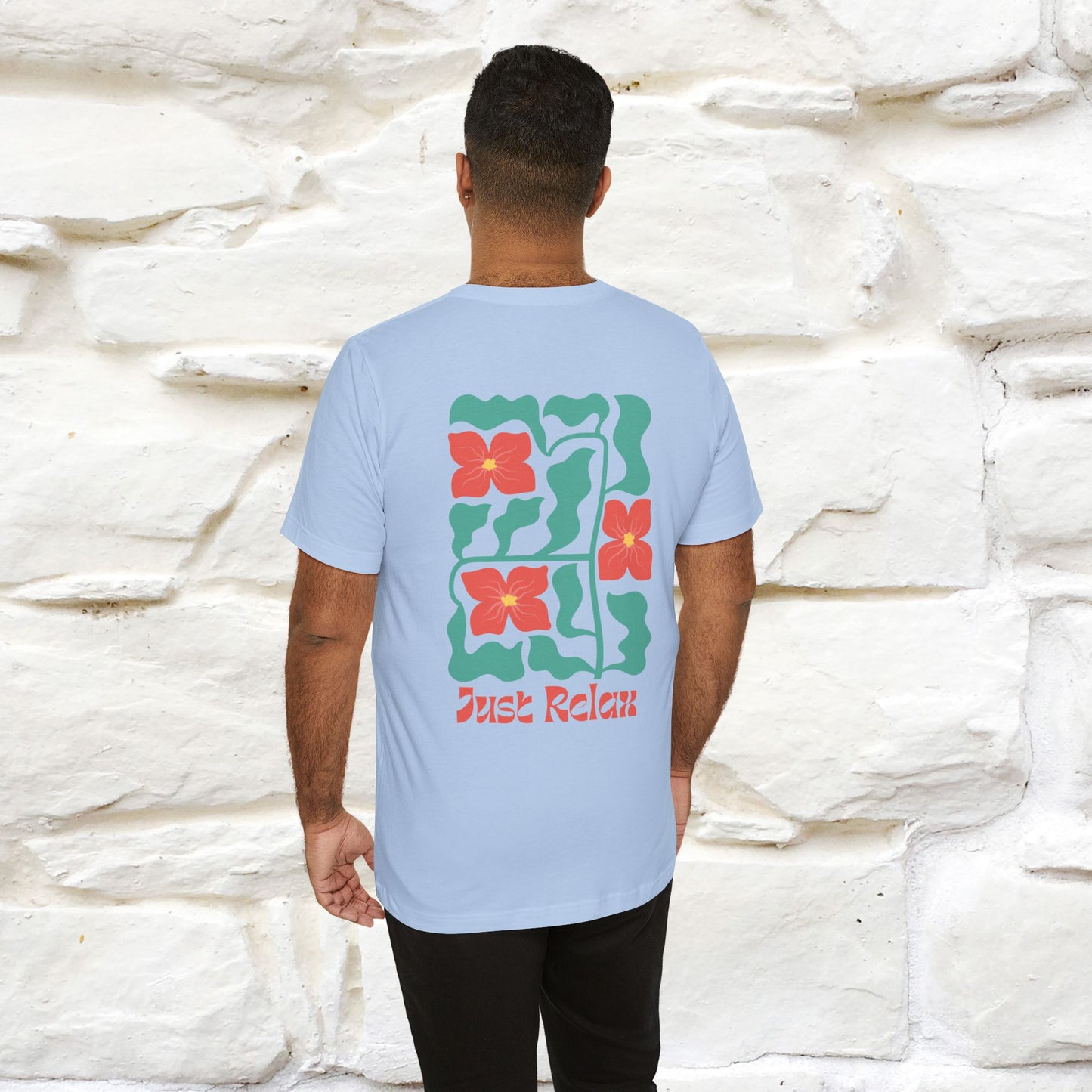 "Just Relax'' Cat T-Shirt Front and Back Design | Nunu&Miao Studio