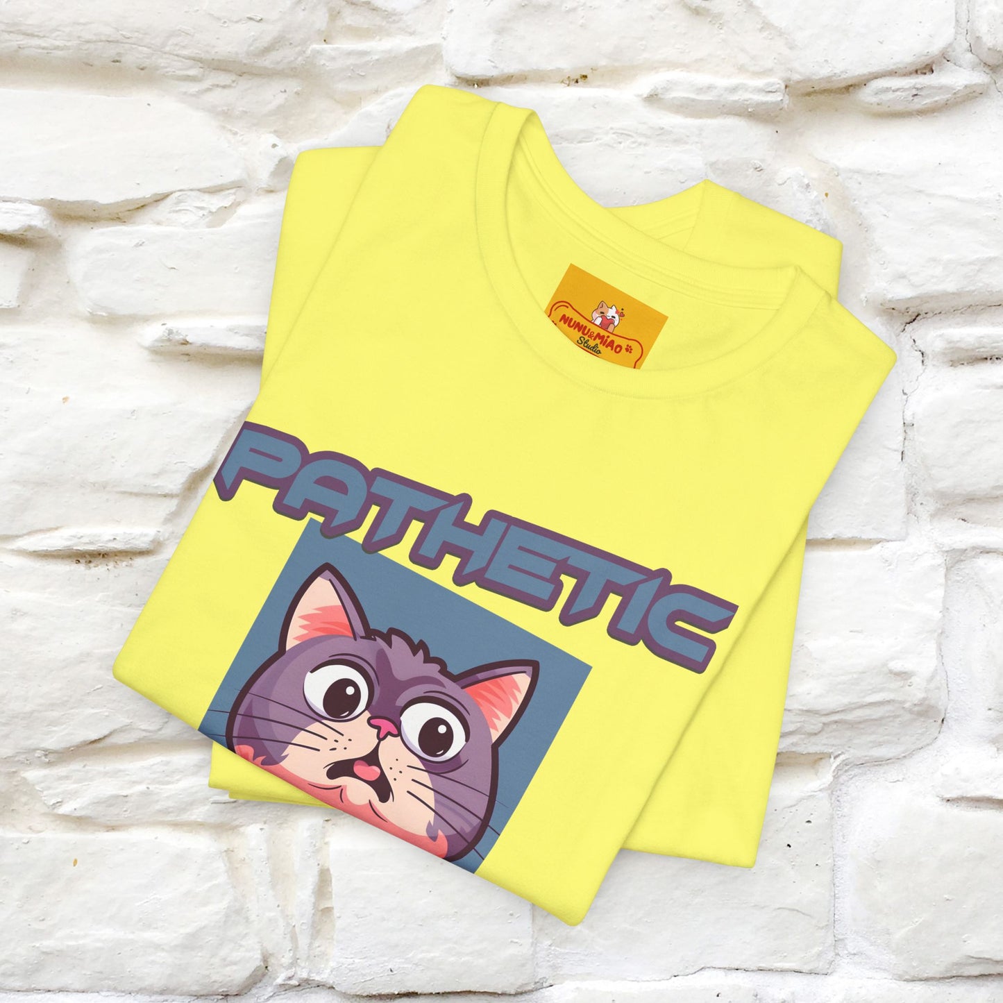 ''Pathetic Human'' | Funny Cat T-Shirt | Nunu&Miao Studio
