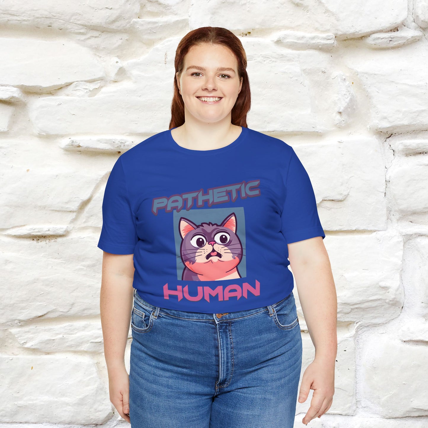 ''Pathetic Human'' | Funny Cat T-Shirt | Nunu&Miao Studio