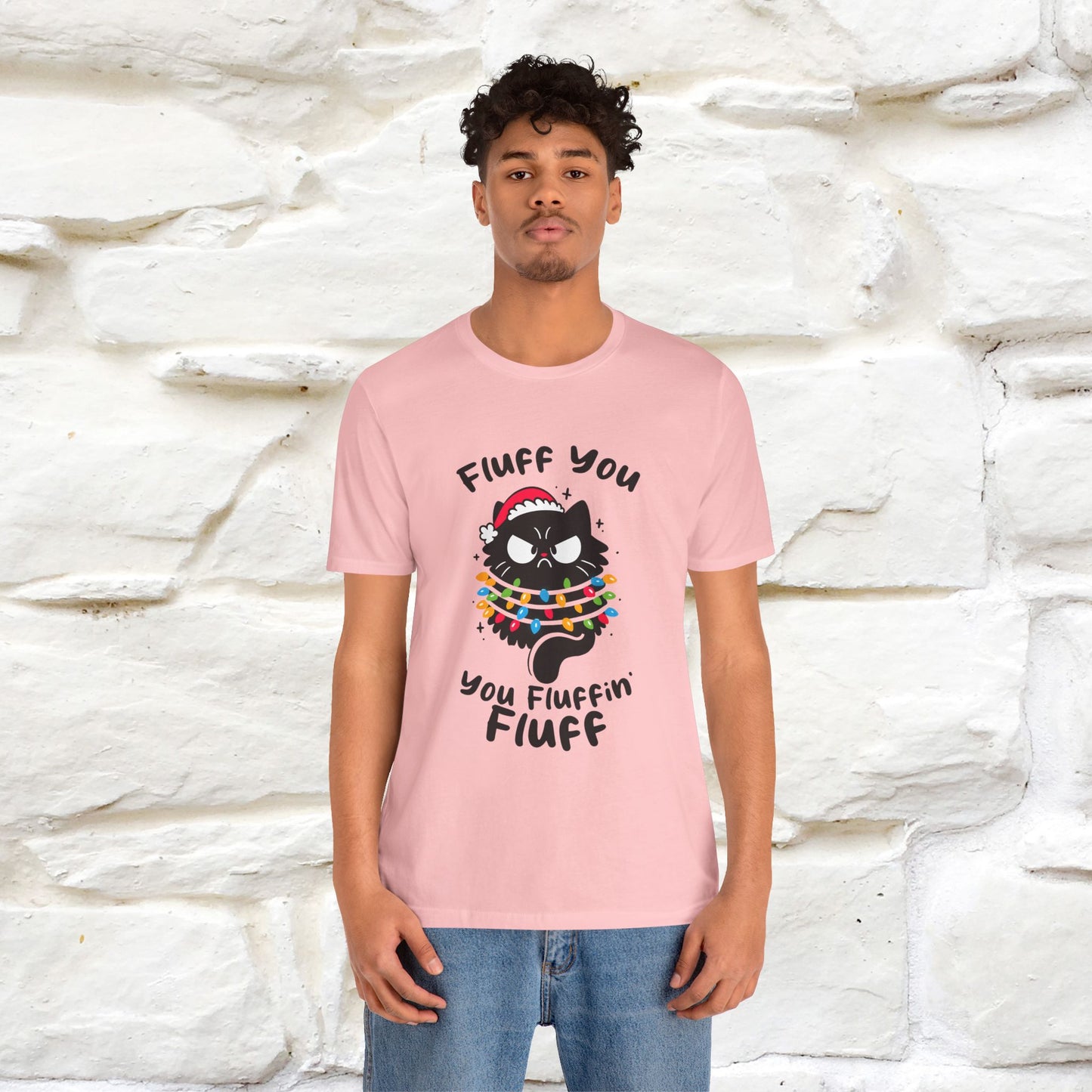 ''Fluff You, You Fluffin Fluff'' | Cattitude Cat Christmas Tee | Nunu&Miao Studio - Nunu&Miao Studio