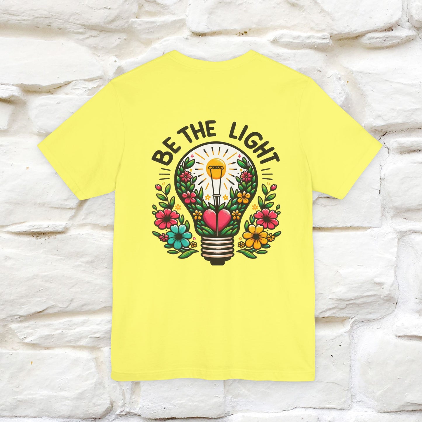 ''Be The Light" Cat T-Shirt| Front & Back Design | Nunu&Miao Studio