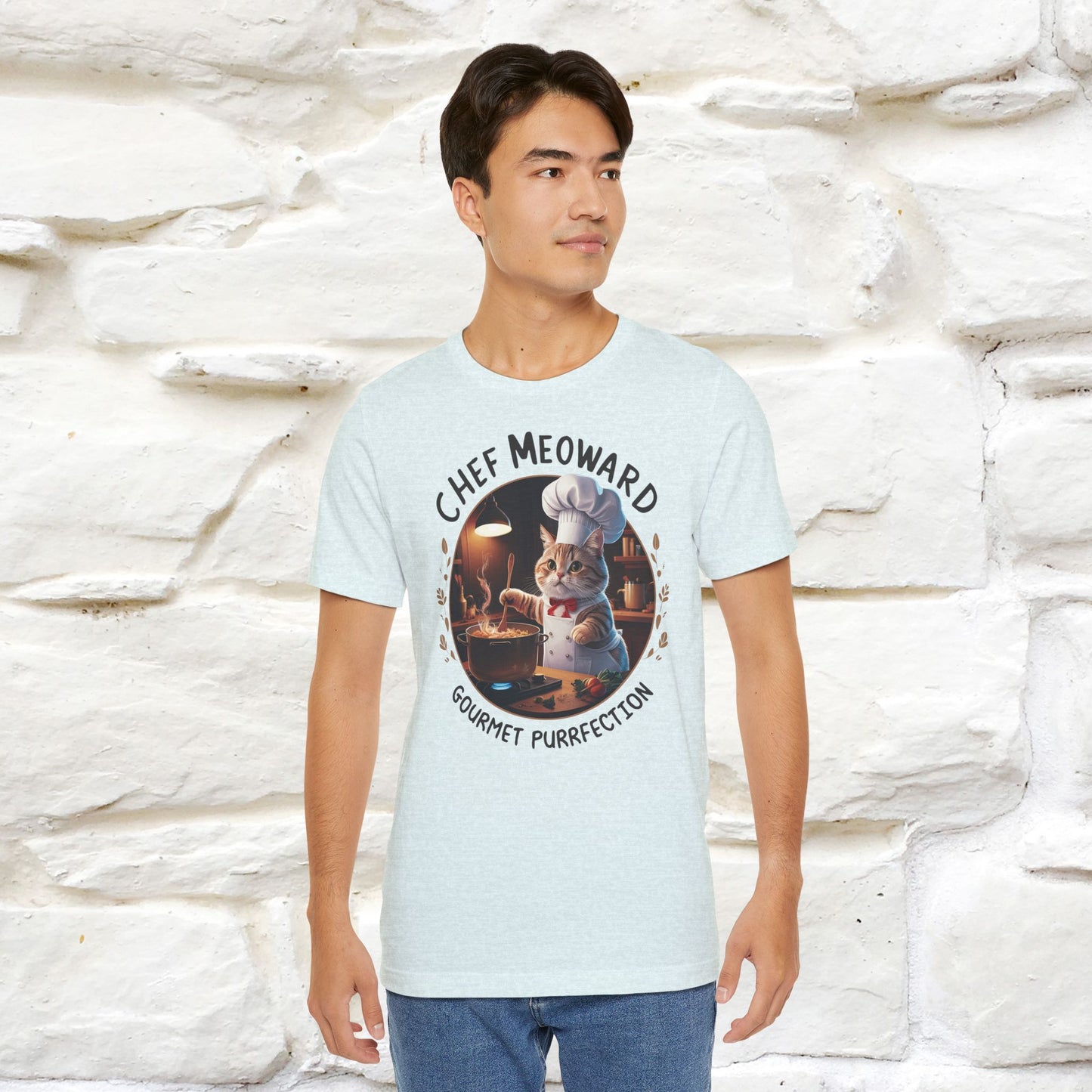 "Chef Meoward Gourmet Purrfection" Cat T-Shirt for Men & Women | 100% Cotton* - Nunu&Miao Studio