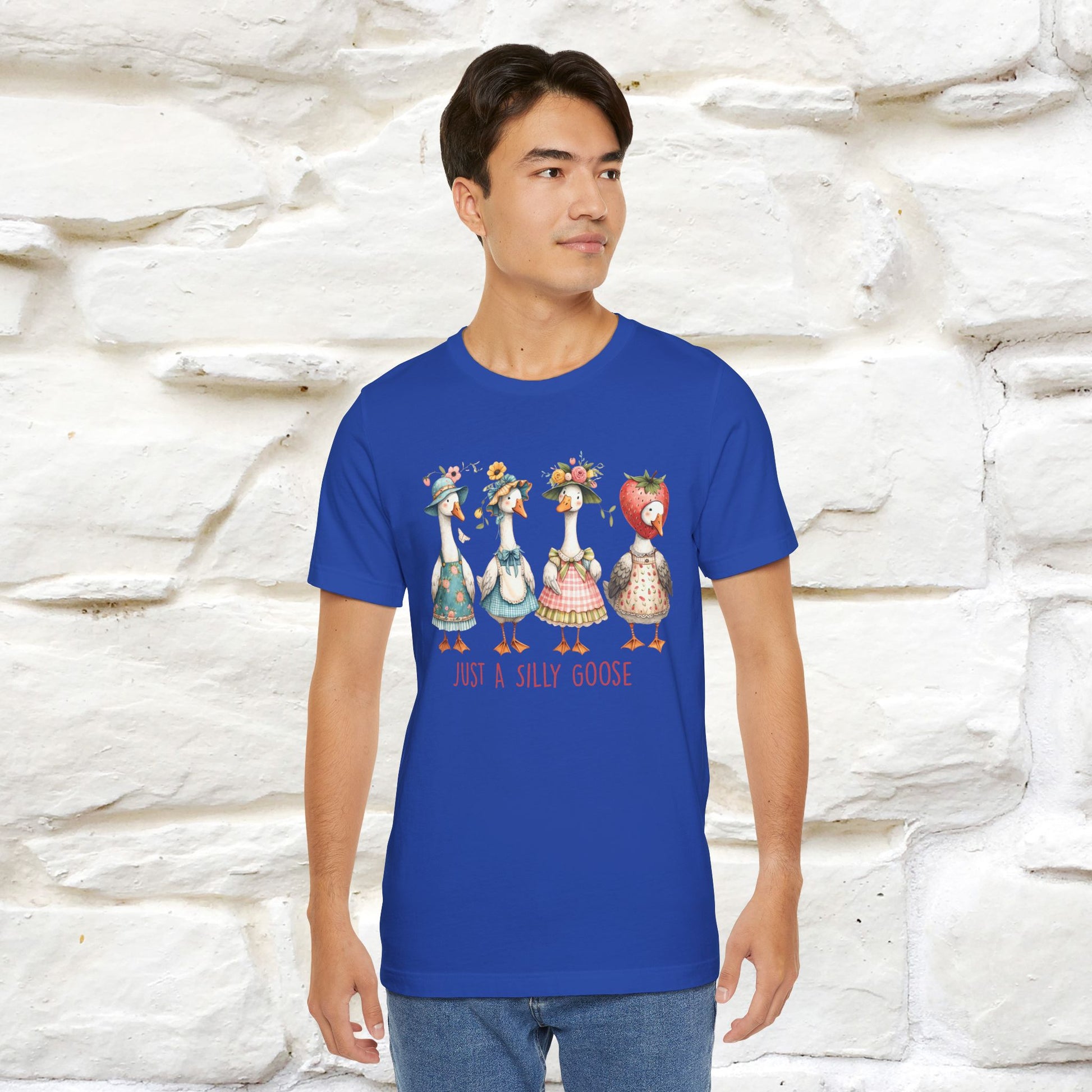 "Just A Silly Goose" Cute T-shirt |Nunu&Miao Studio - Nunu&Miao Studio