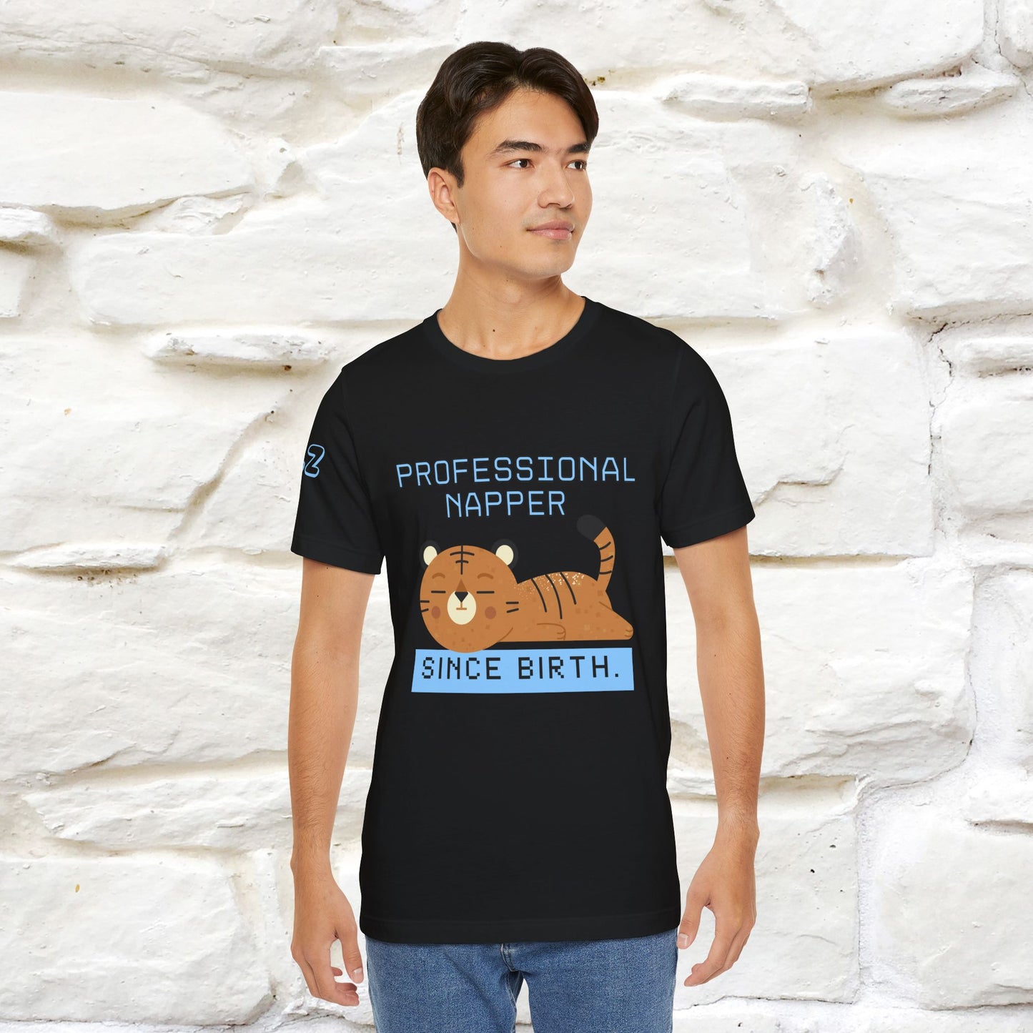''Professional napper since birth.''| CatT-Shirt | Nunu&Miao Studio