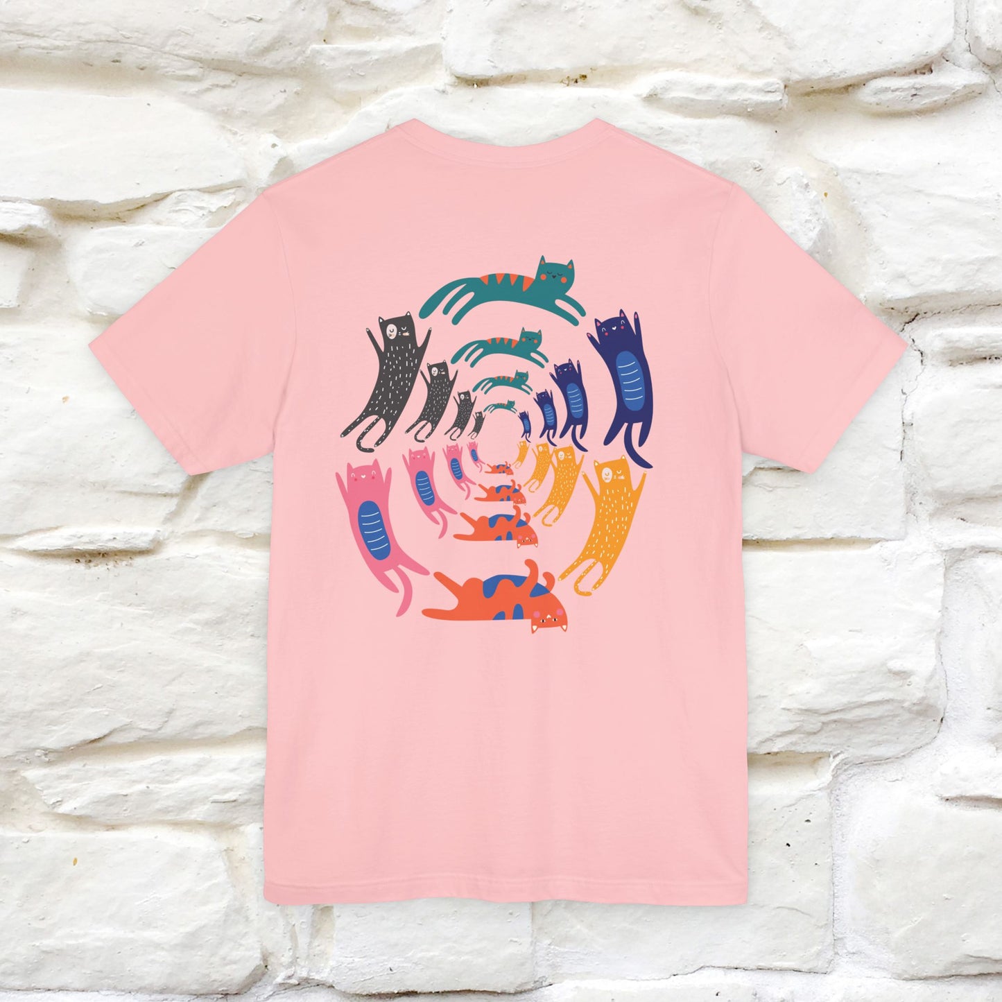 "The Hypnotic Meow'' Cat T-Shirt Front and Back Design | Nunu&Miao Studio