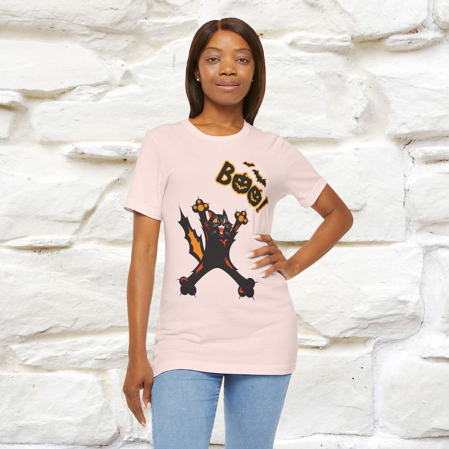 "Boo" Cat T-shirt |Nunu&Miao Studio