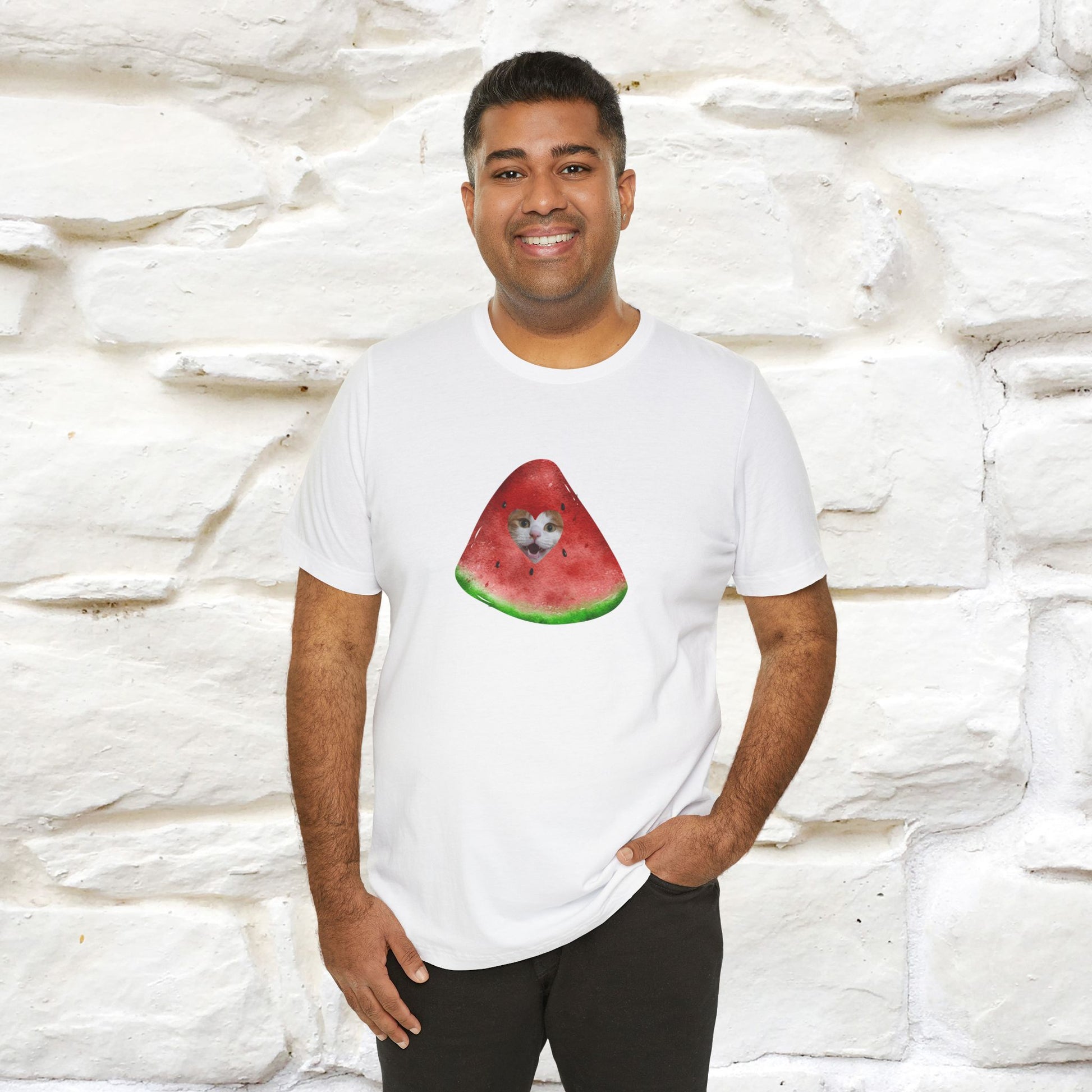 "Free Palestine" Cat T-shirt | Front & Back Design |Nunu&Miao Studio - Nunu&Miao Studio