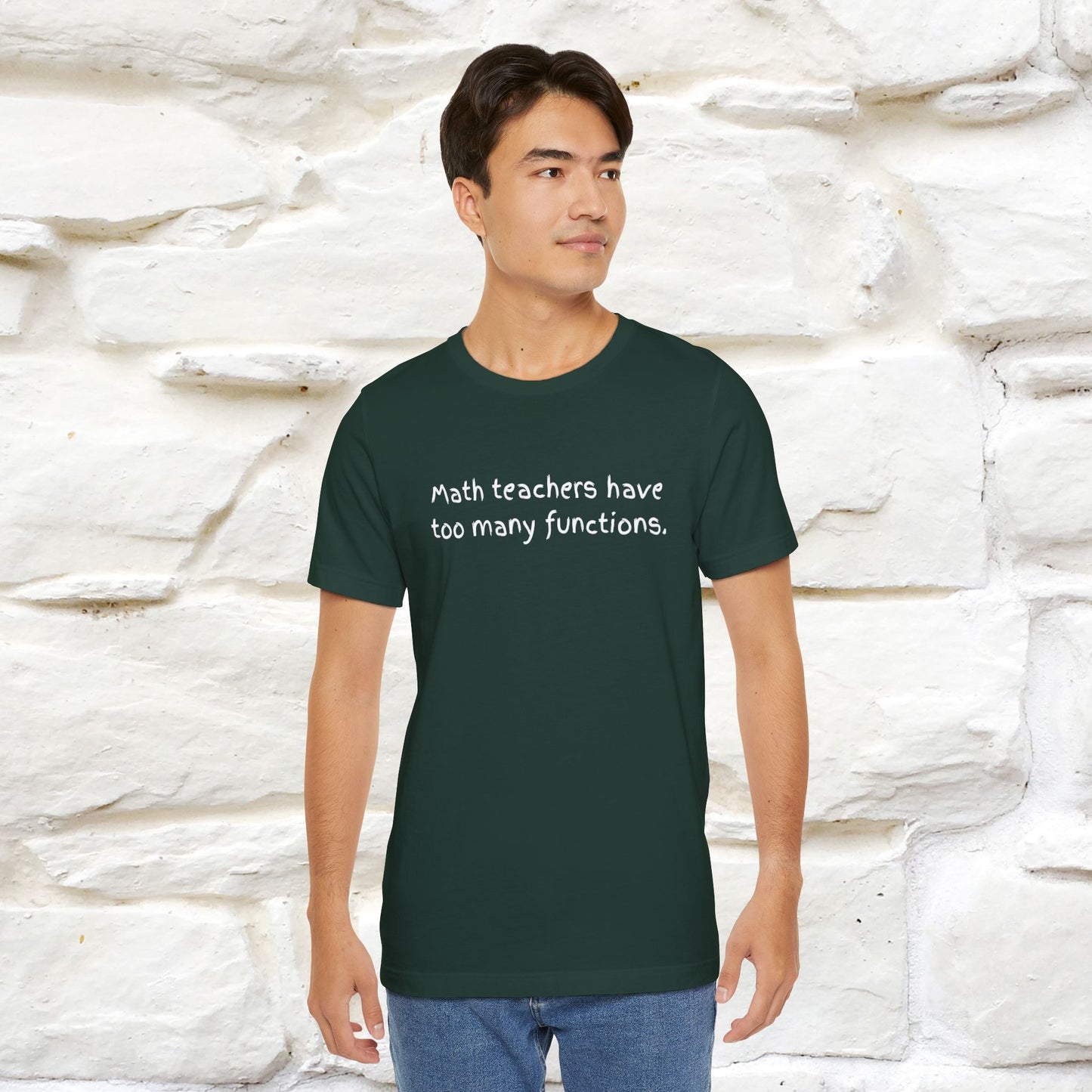 “Math teachers have too many functions.”| Cat T-Shirt | Front & Back Design | Nunu&Miao Studio
