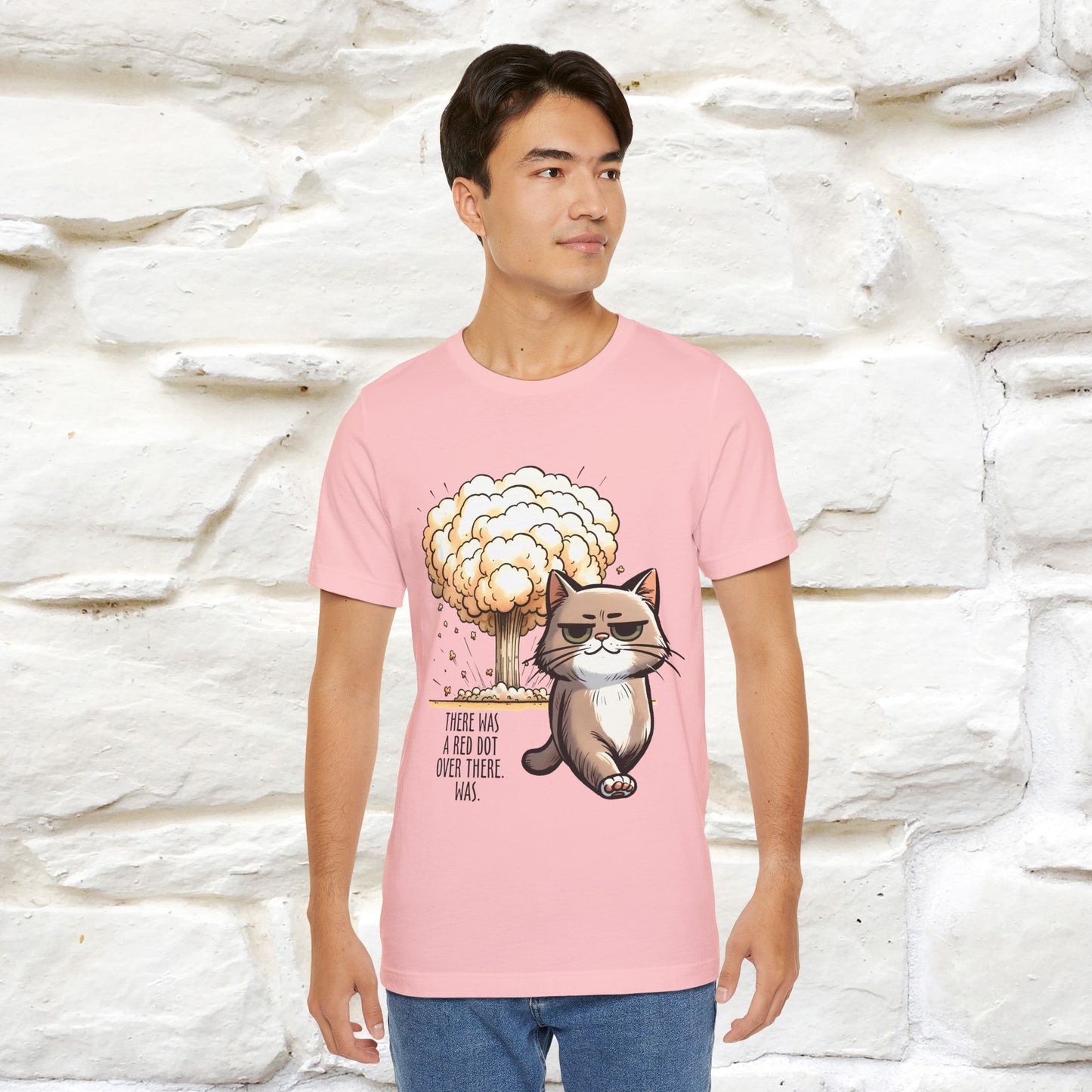 ''The Red Dot Chase'' Funny Cat T-Shirt | Nunu&Miao Studio - Nunu&Miao Studio