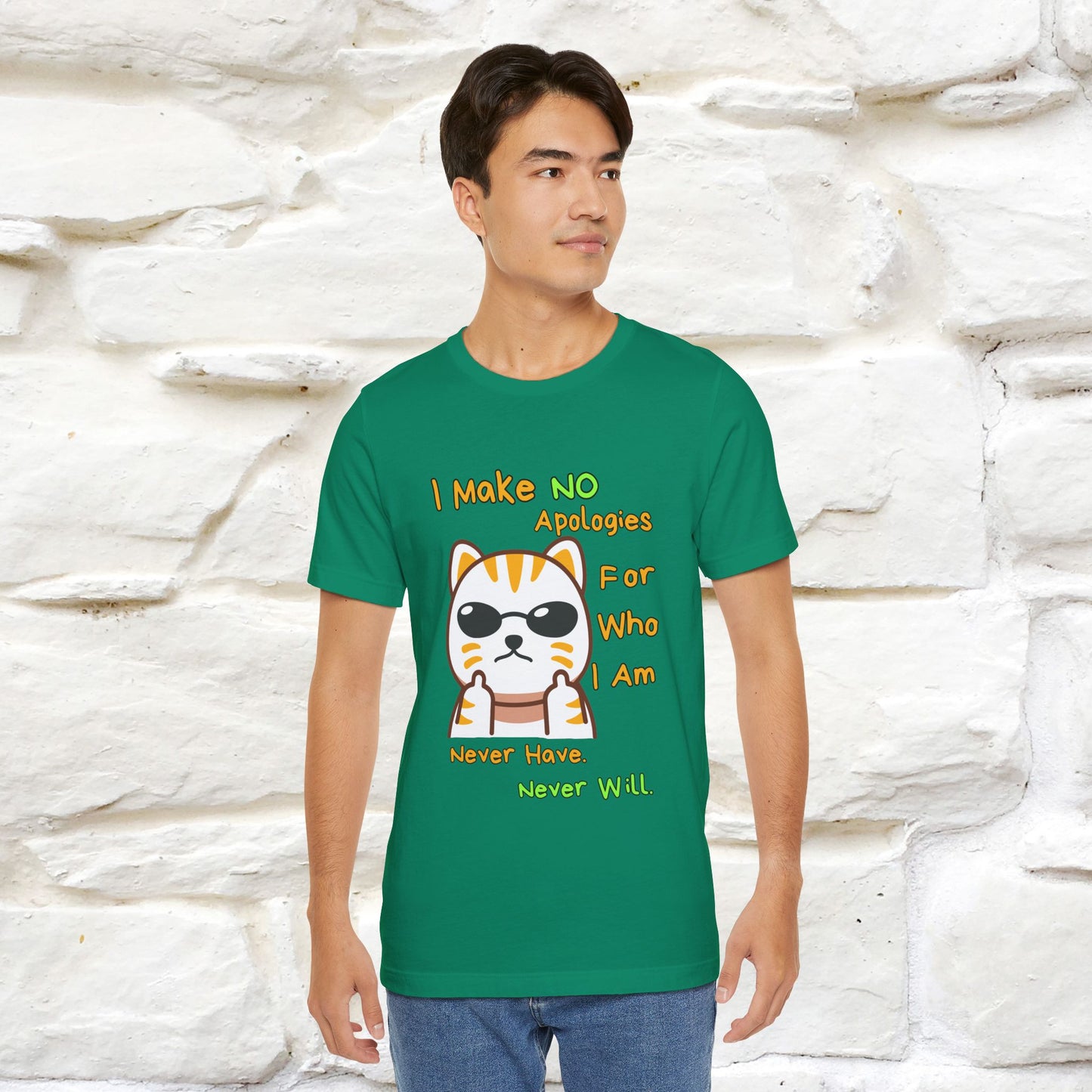 "I Make No Apologies... " |Cat T-Shirt | Nunu&Miao Studio