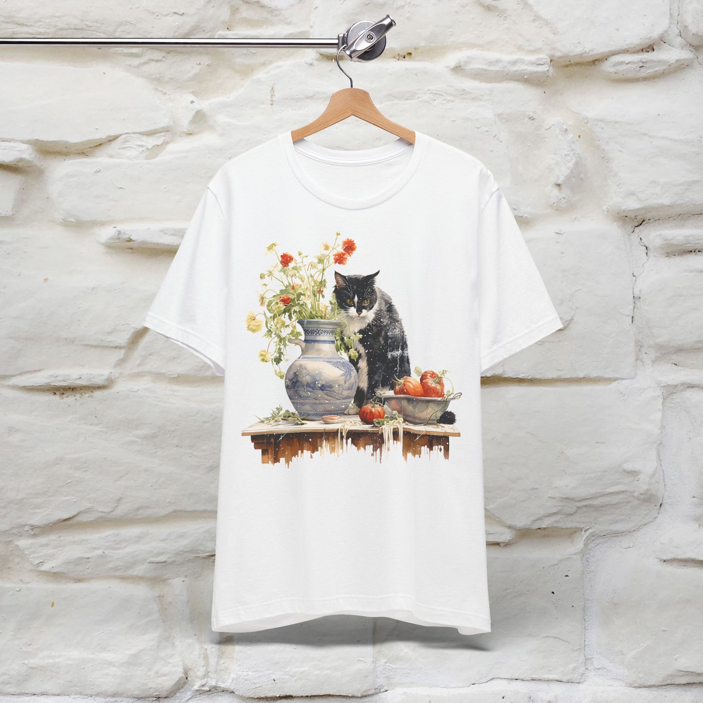 ''THe Cat and The Vase '' T-shirt for Men and Women 100% Cotton* - Nunu&Miao Studio
