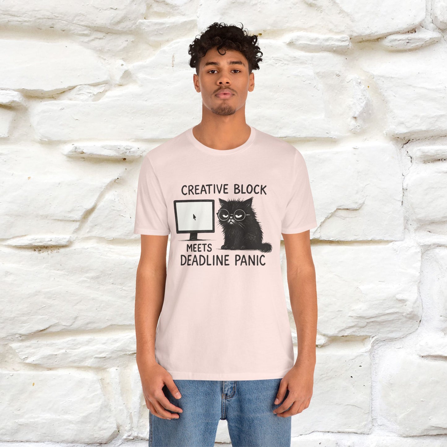 "Creative Block Meets Deadline..." |Cat T-Shirt | Nunu&Miao Studio