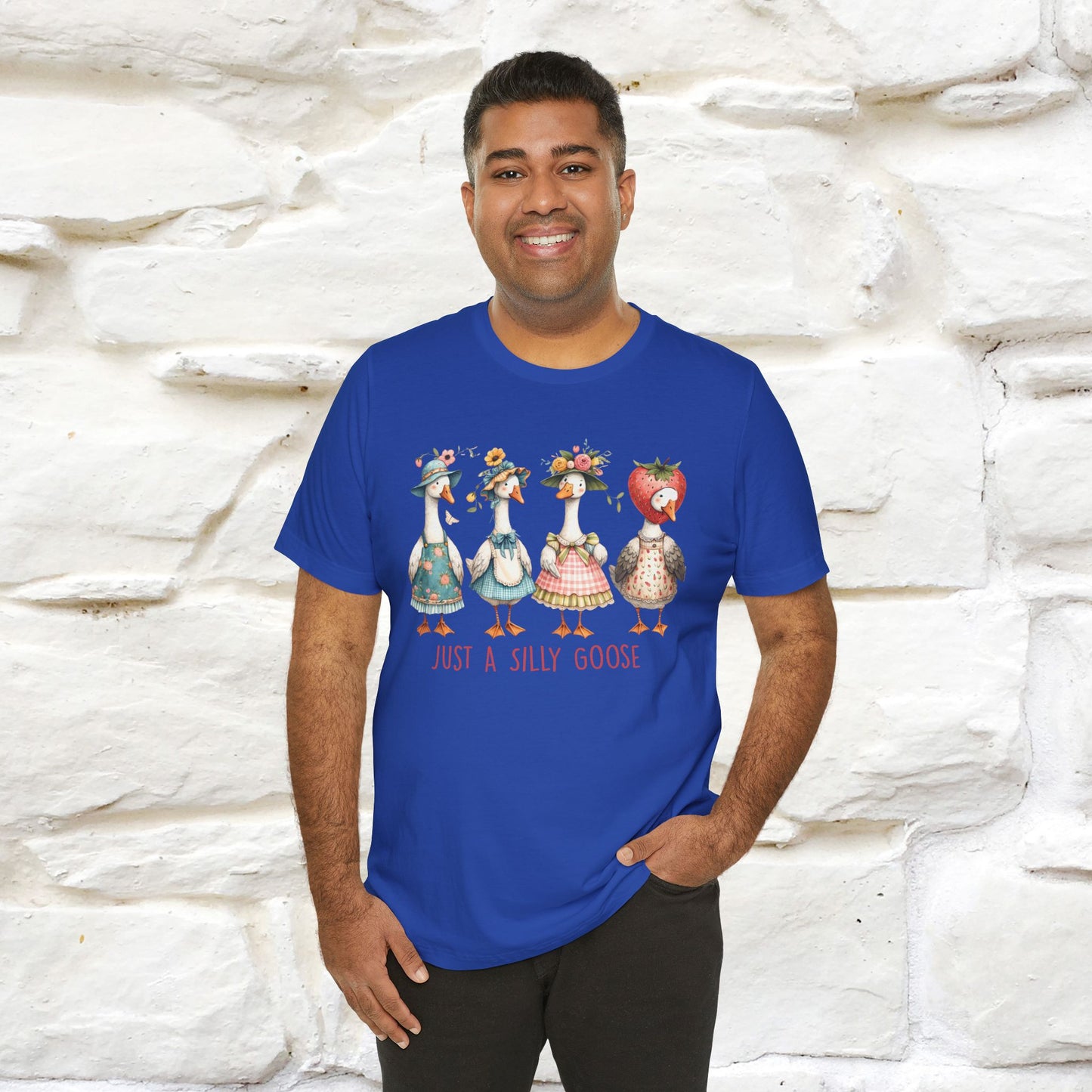 "Just A Silly Goose" Cute T-shirt |Nunu&Miao Studio - Nunu&Miao Studio