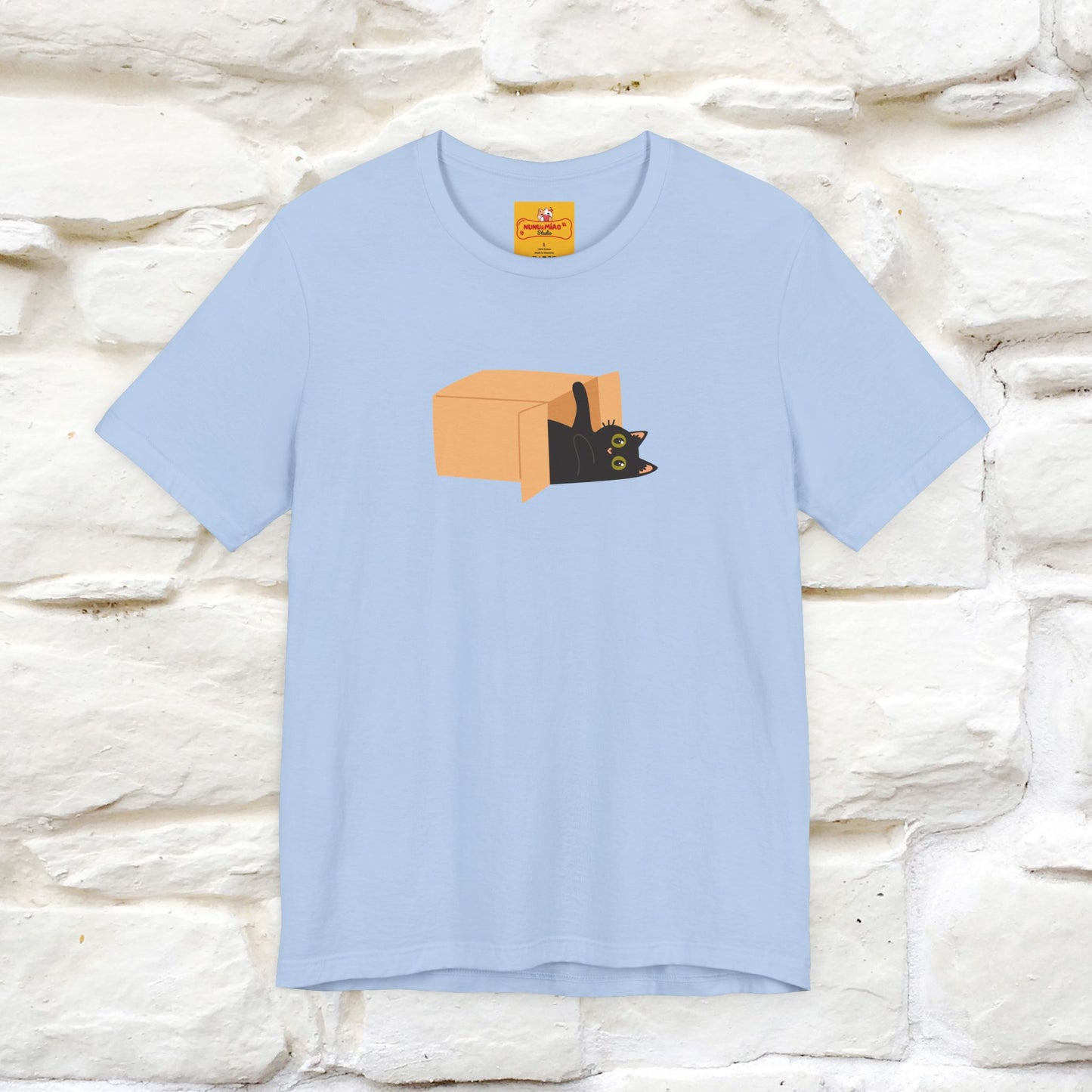 "Think Like There Is No Box" Cat T-Shirt| Front & Back Design | Nunu&Miao Studio