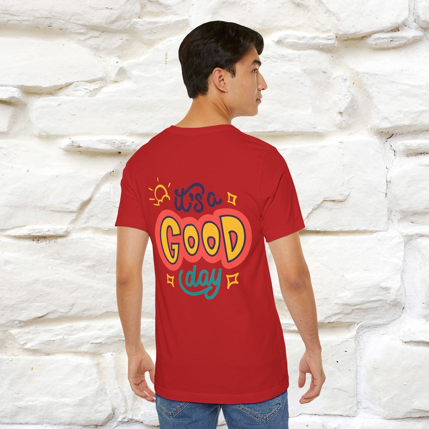 ""It's A Good Day" Cat T-Shirt| Front & Back Design | Nunu&Miao Studio
