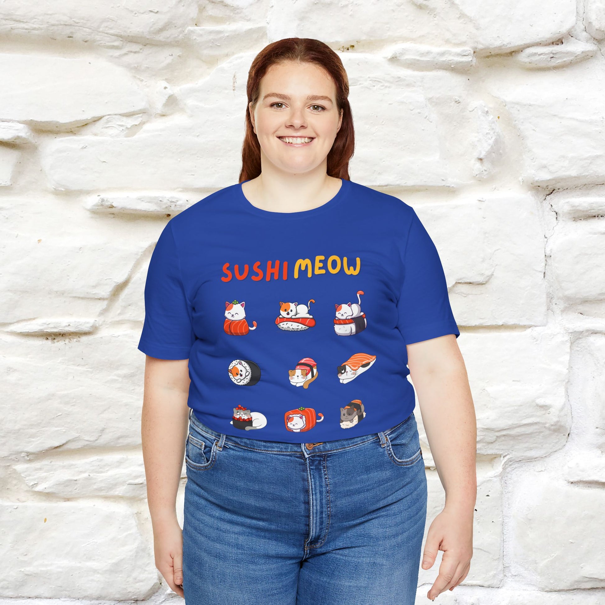 "Sushi Meow" Cat T-shirt for Men & Women | 100% Cotton* - Nunu&Miao Studio