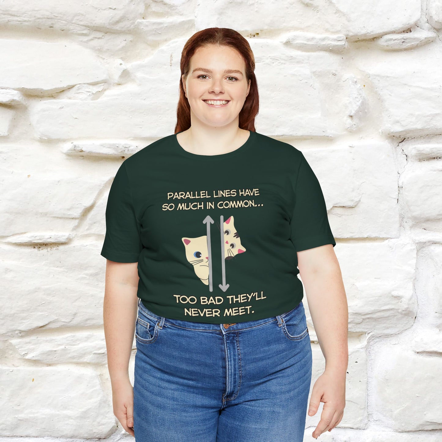 “Parallel lines have so much in common…''| Funny T-Shirt | Nunu&Miao Studio