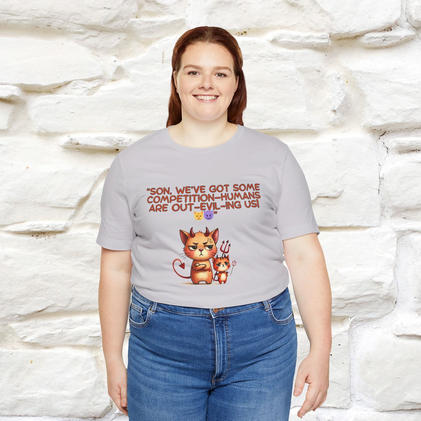 "Humans Are Out-Evil-Ing Us." Cat T-shirt |Nunu&Miao Studio
