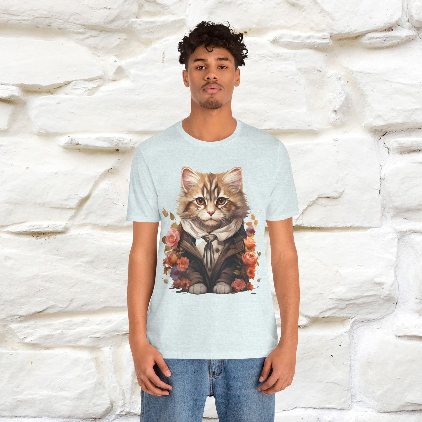 "Mr. Meow" Elegant Cat T-Shirt for Men & Women | 100% Cotton* - Nunu&Miao Studio