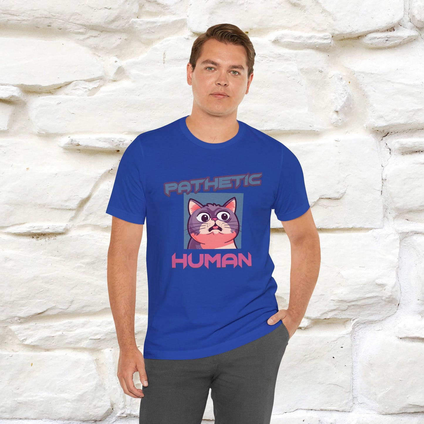 ''Pathetic Human'' | Funny Cat T-Shirt | Nunu&Miao Studio