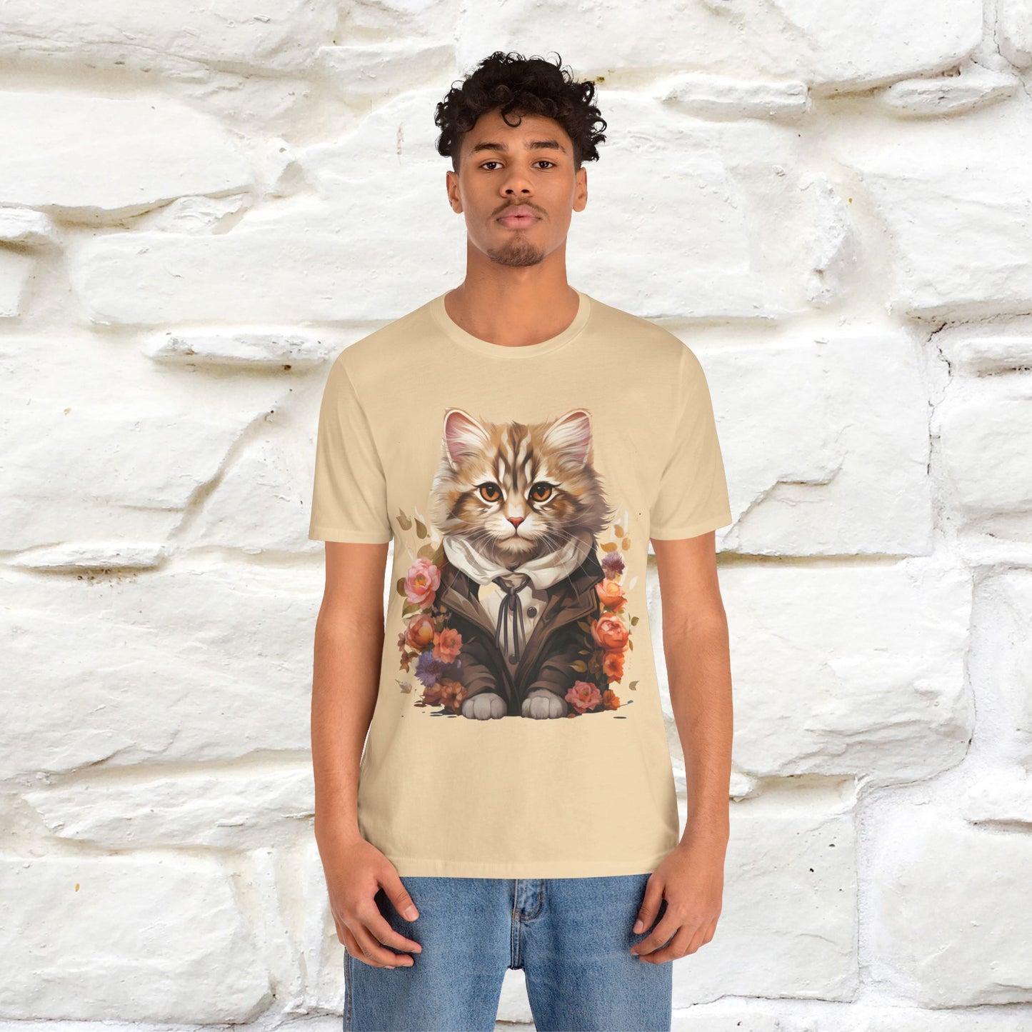 "Mr. Meow" Elegant Cat T-Shirt for Men & Women | 100% Cotton* - Nunu&Miao Studio