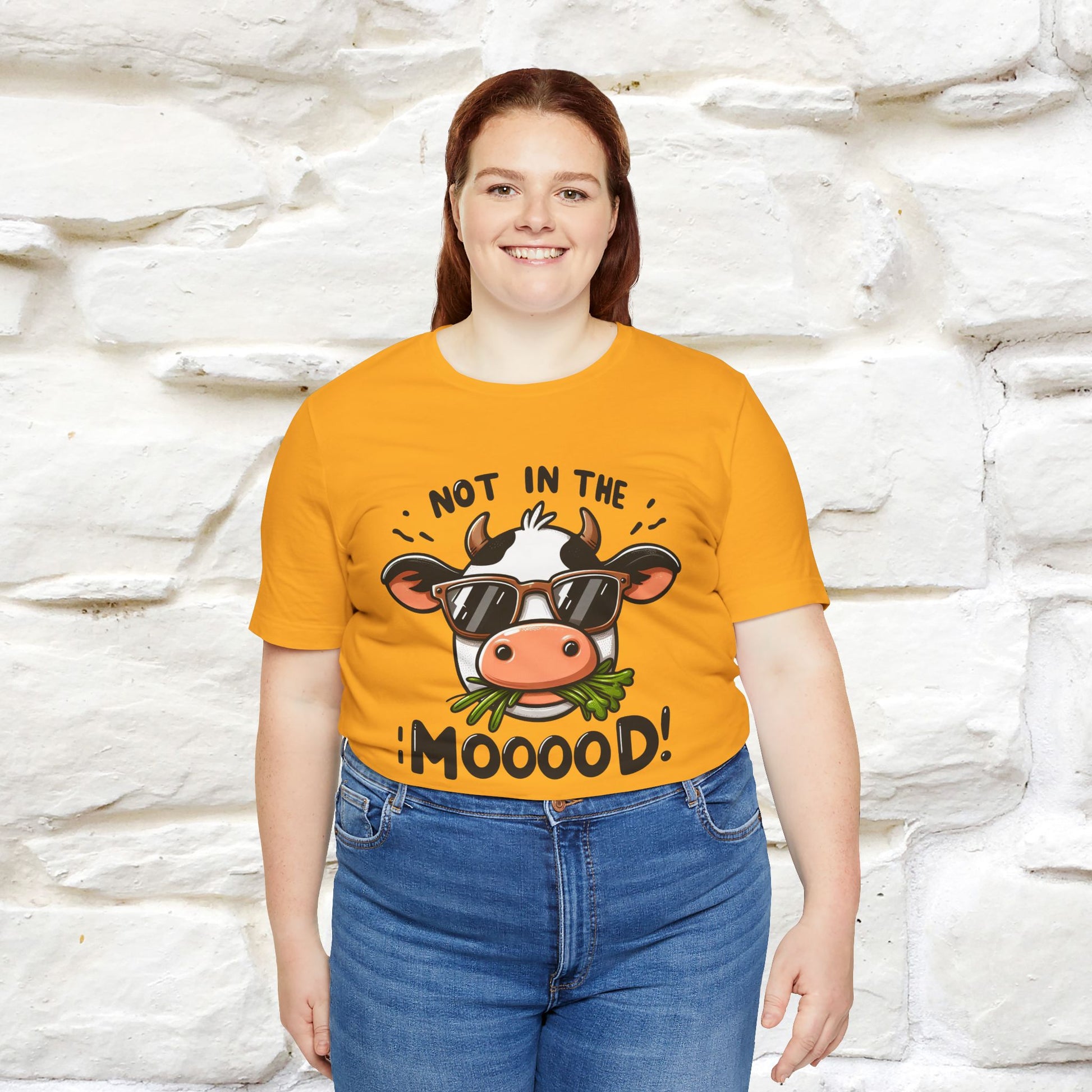 Not In The Moood – Funny Cow Pun T-Shirt | Nunu & Miao Studio - Nunu&Miao Studio