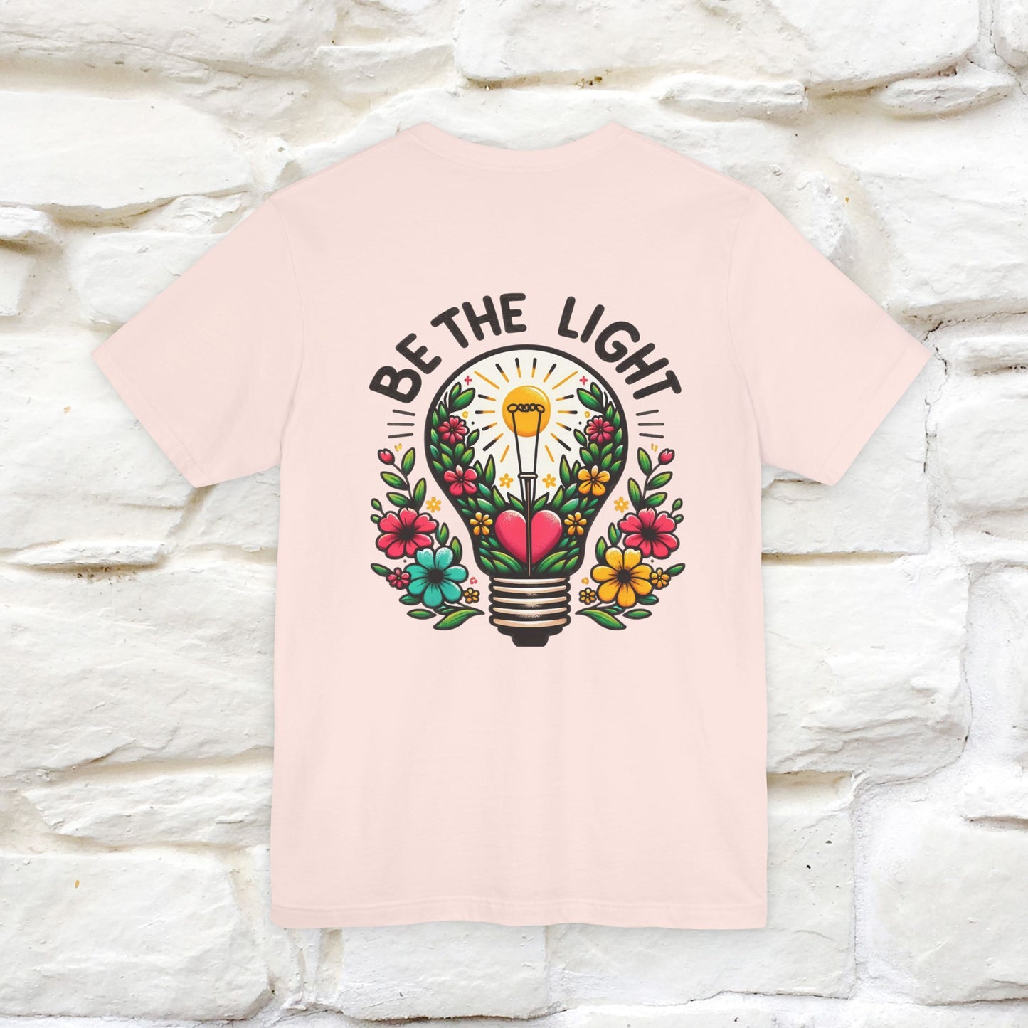 ''Be The Light" Cat T-Shirt| Front & Back Design | Nunu&Miao Studio