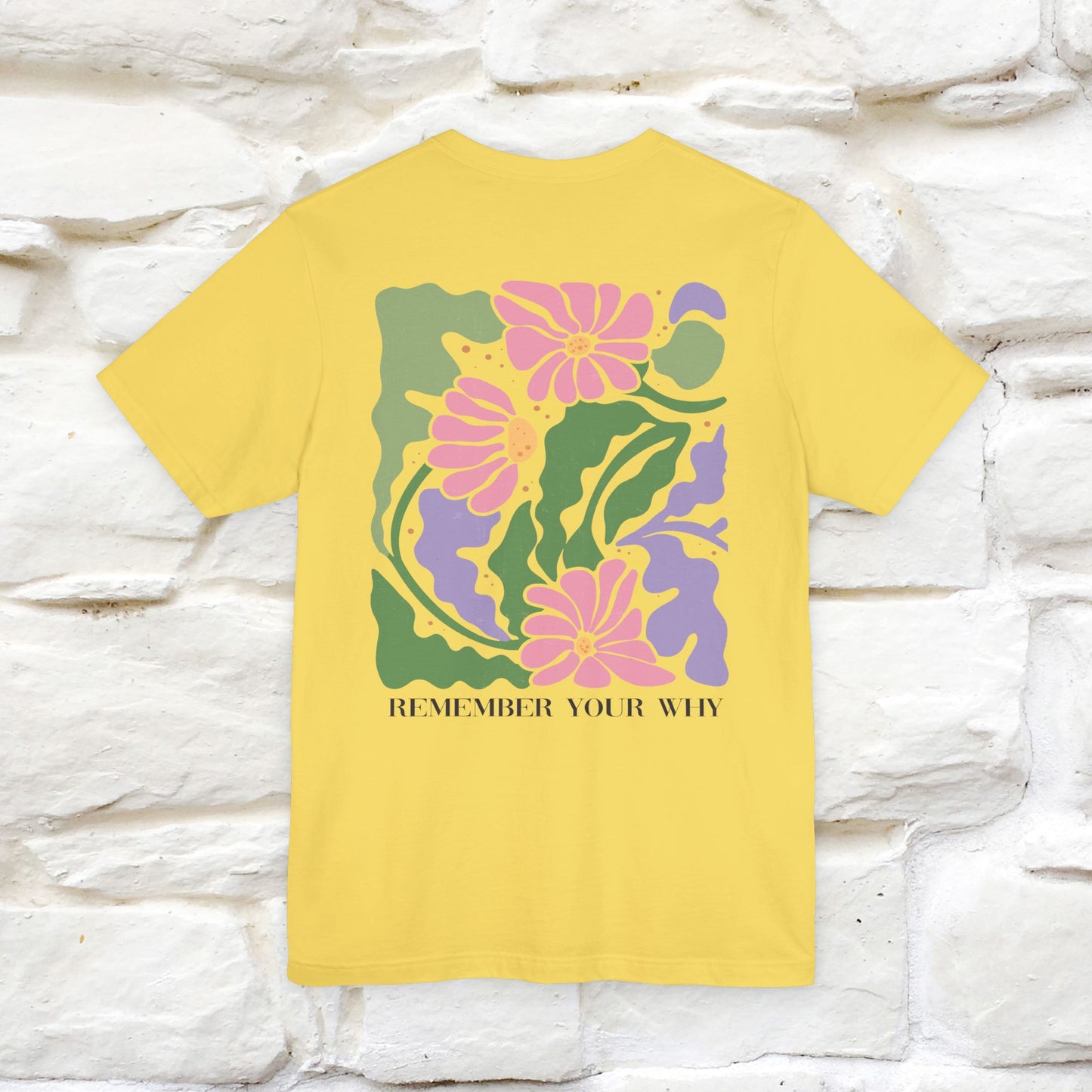 "Remember Your Why'' Cat T-Shirt Front and Back Design | Nunu&Miao Studio