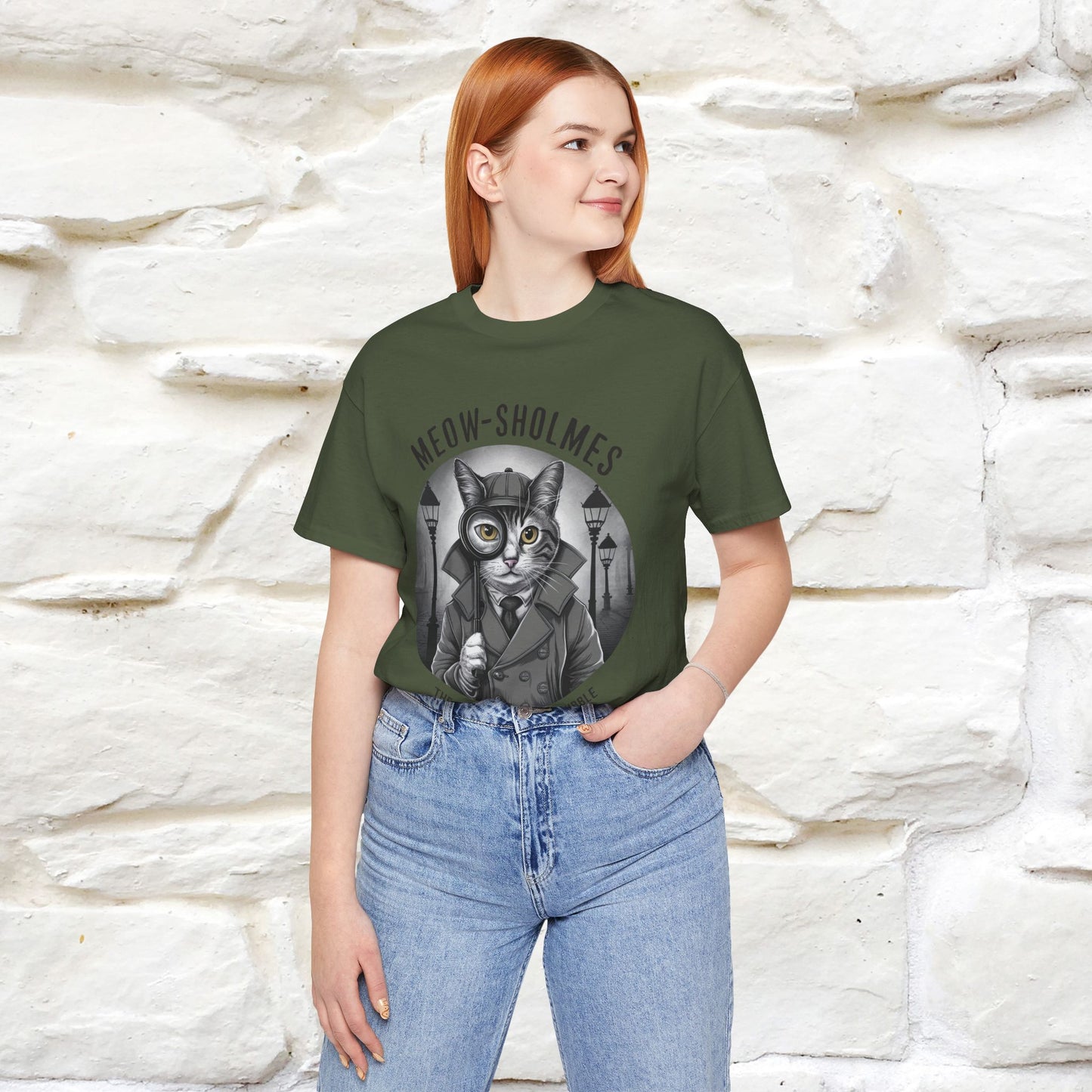 ''Meow-Sholmes: The Case of the Missing Kibble'' | Detective Cat Tee | Nunu&Miao Studio - Nunu&Miao Studio