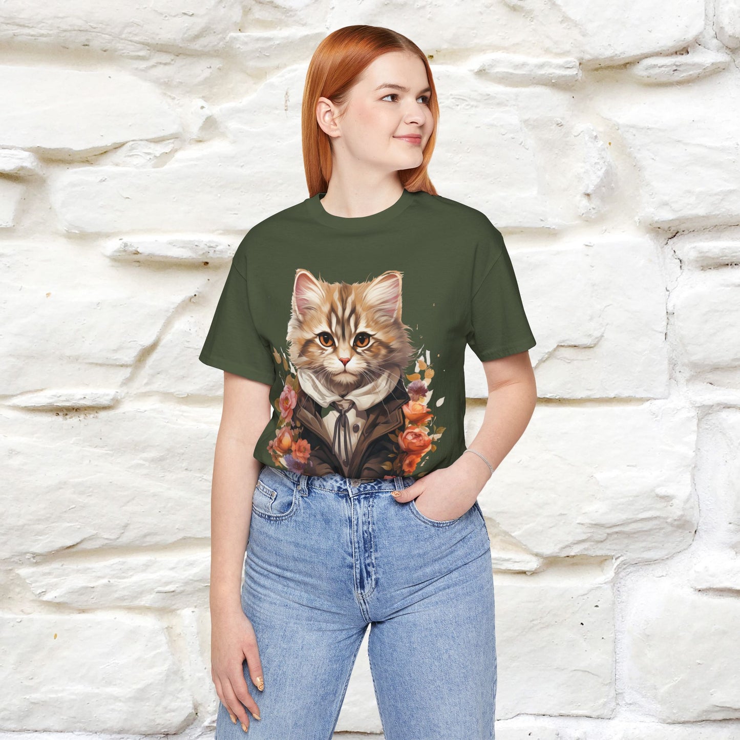 "Mr. Meow" Elegant Cat T-Shirt for Men & Women | 100% Cotton* - Nunu&Miao Studio