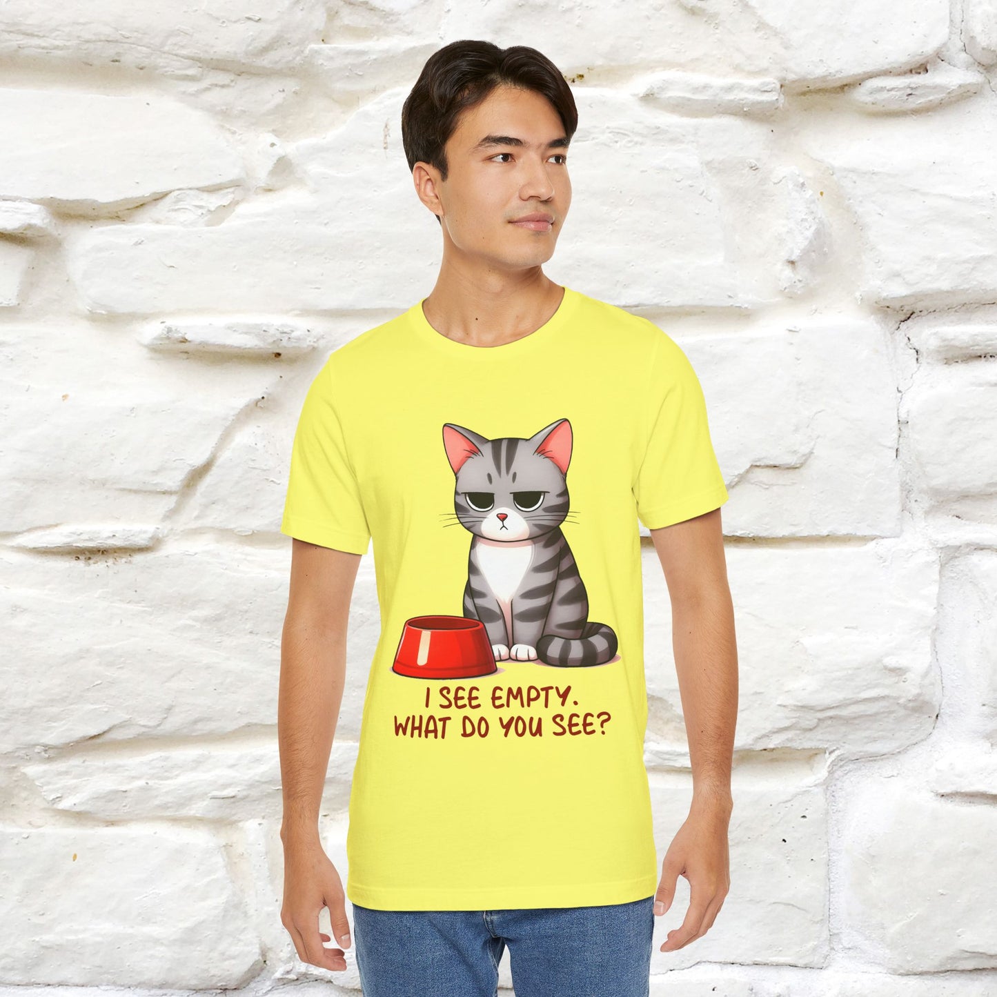 "I See Empty. What Do You See" | Cat T-Shirt | Nunu&Miao Studio