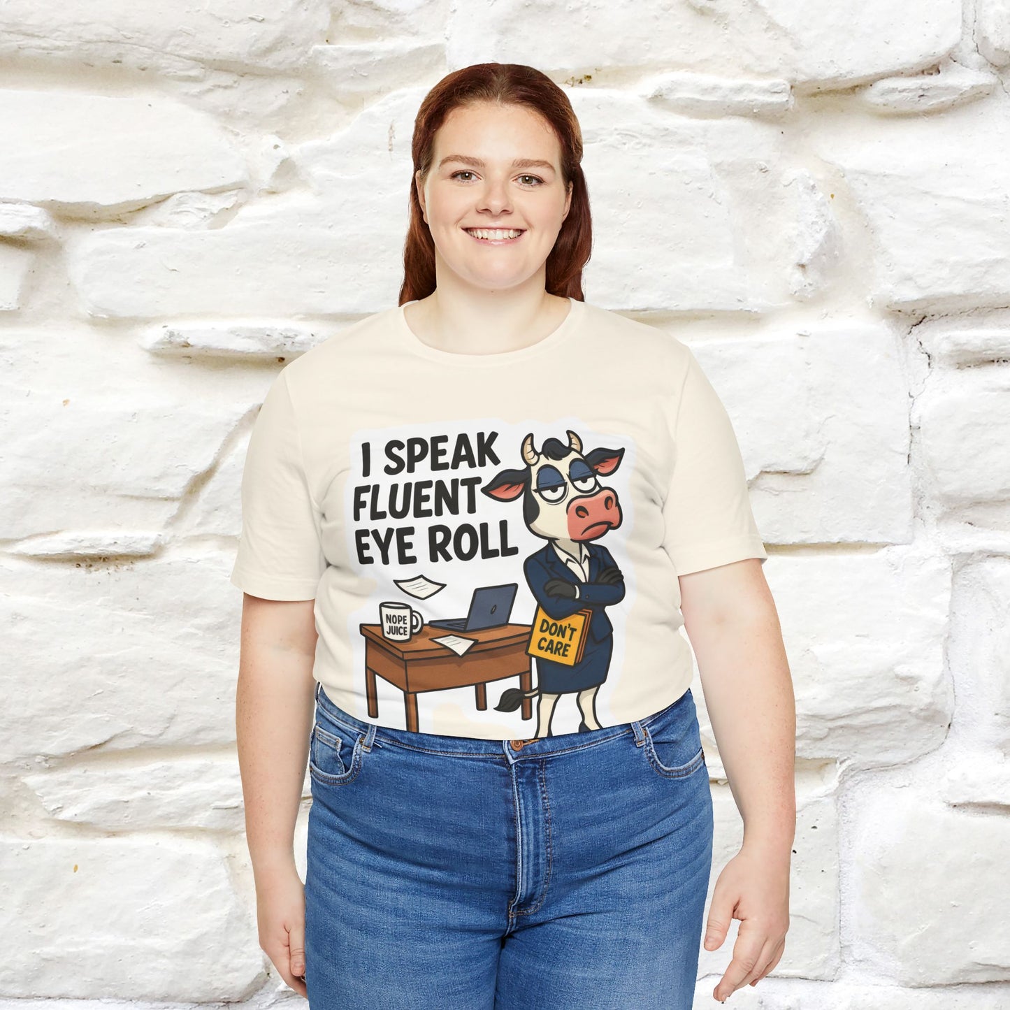 ''I Speak Fluent Eye Roll ''| Sarcastic Cat T-Shirt | Nunu&Miao Studio