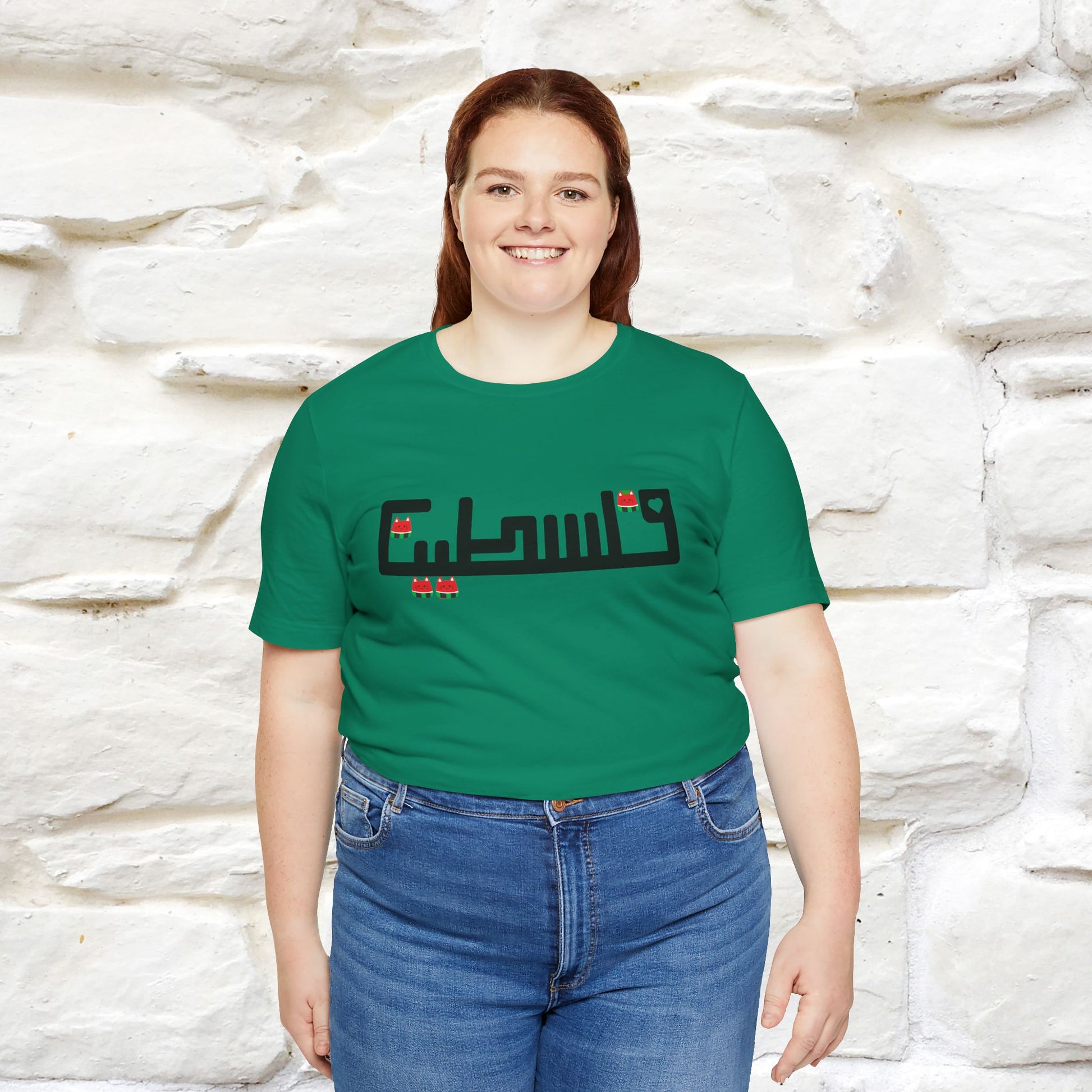 "Palestine" Cat T-shirt |Nunu&Miao Studio - Nunu&Miao Studio