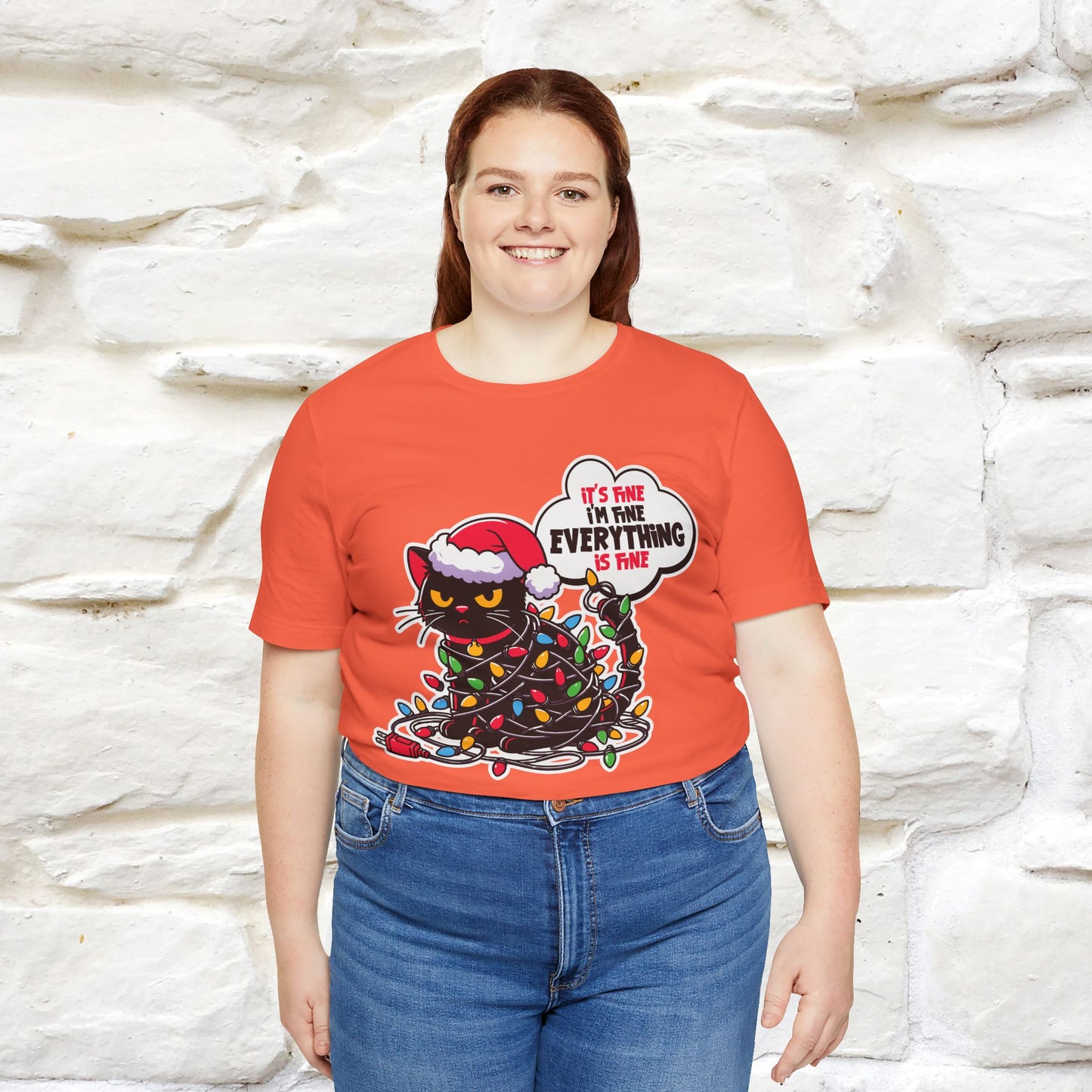 “Everything Is Fine..” | Cat T-Shirt | Nunu&Miao Studio