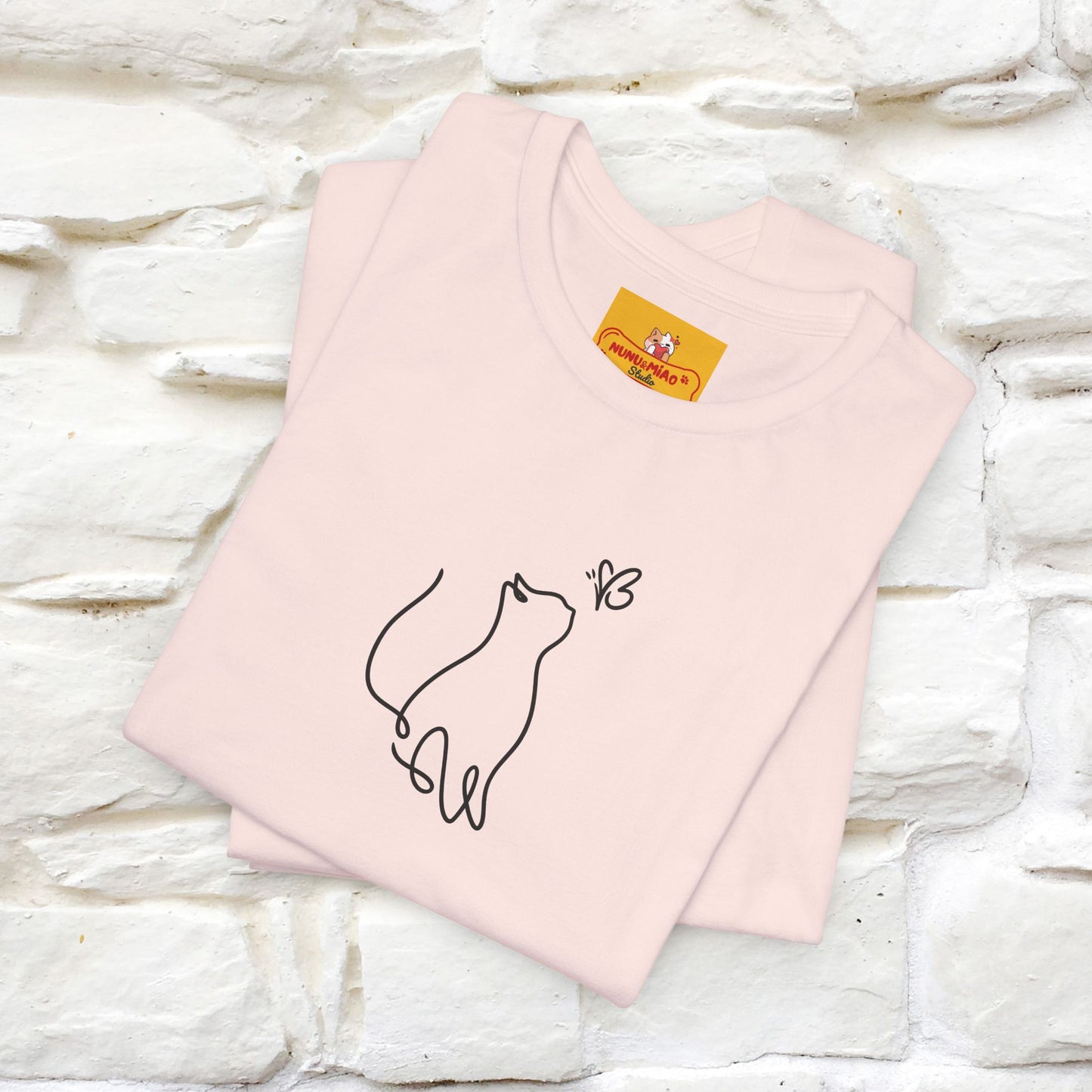 "Let Your Dreams Blossom'' Cat T-Shirt Front and Back Design | Nunu&Miao Studio
