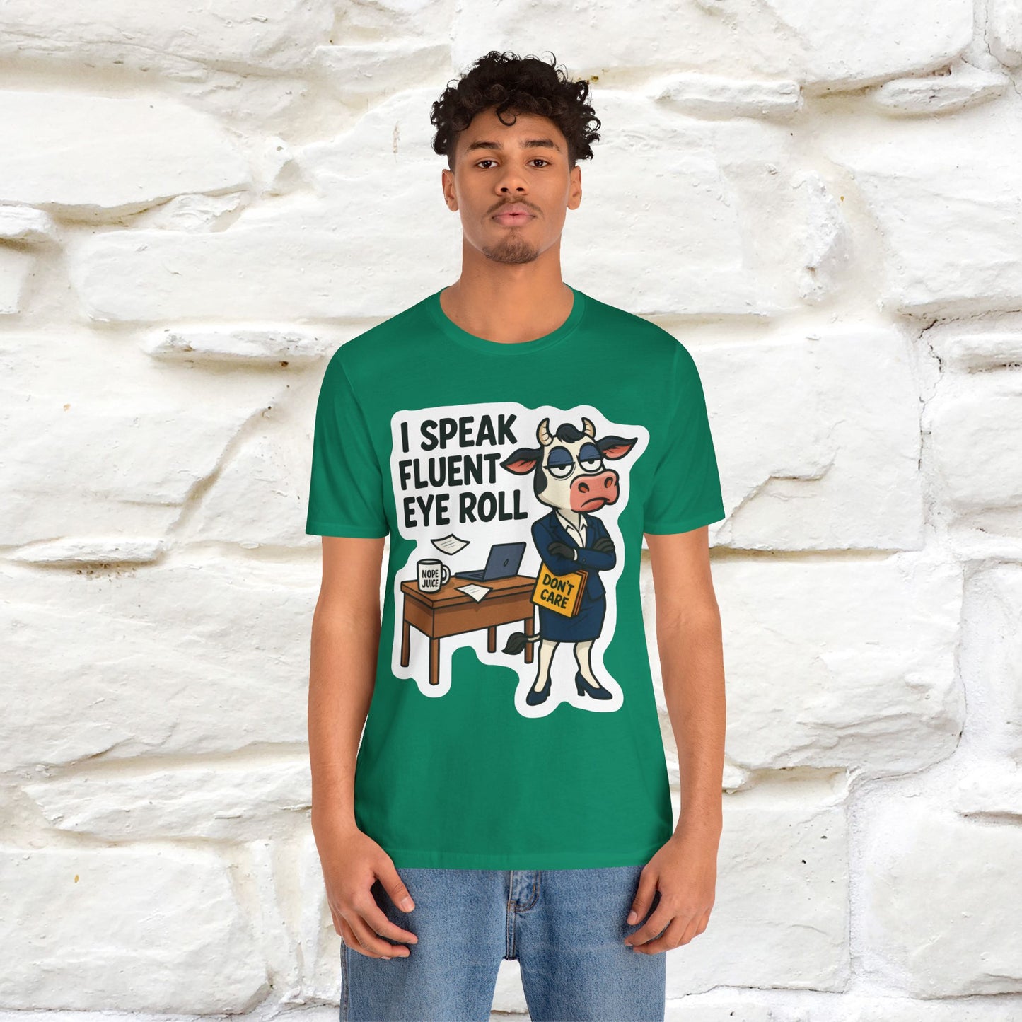 ''I Speak Fluent Eye Roll ''| Sarcastic Cat T-Shirt | Nunu&Miao Studio