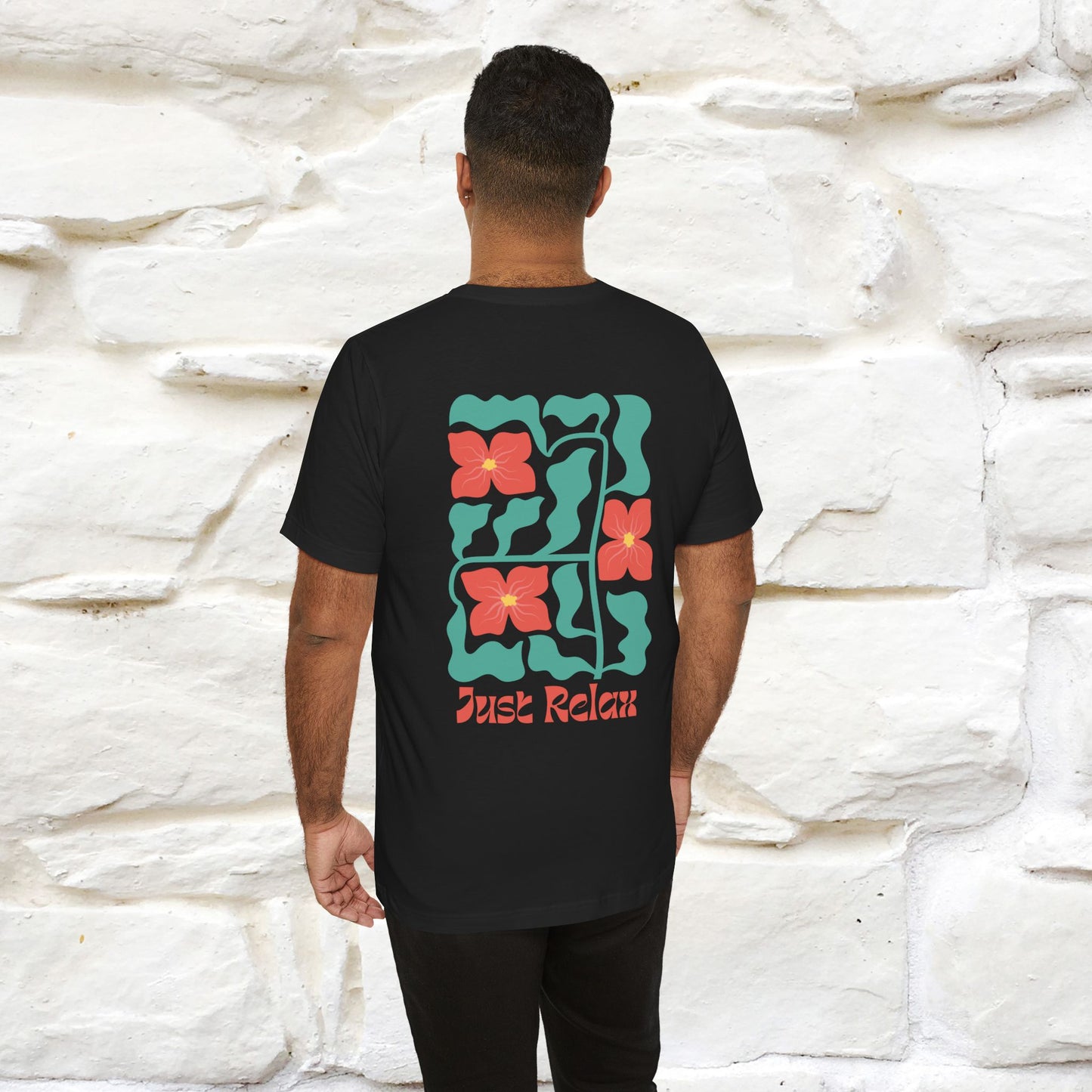 "Just Relax'' Cat T-Shirt Front and Back Design | Nunu&Miao Studio