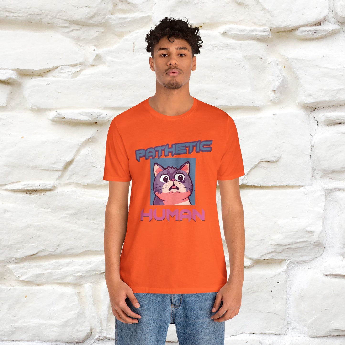 ''Pathetic Human'' | Funny Cat T-Shirt | Nunu&Miao Studio