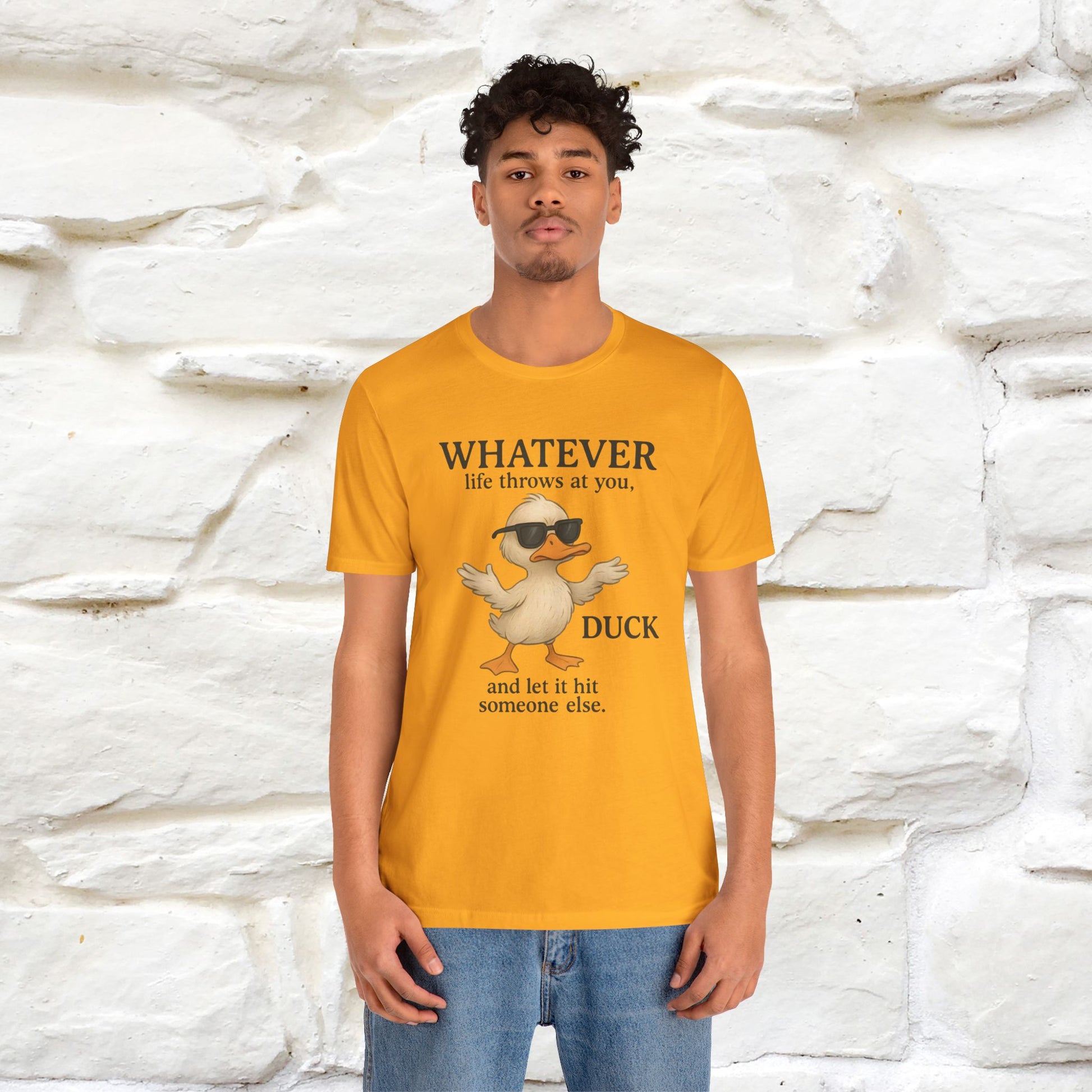 "Whatever Life Throws At You " Funny Duck T-shirt |Nunu&Miao Studio - Nunu&Miao Studio